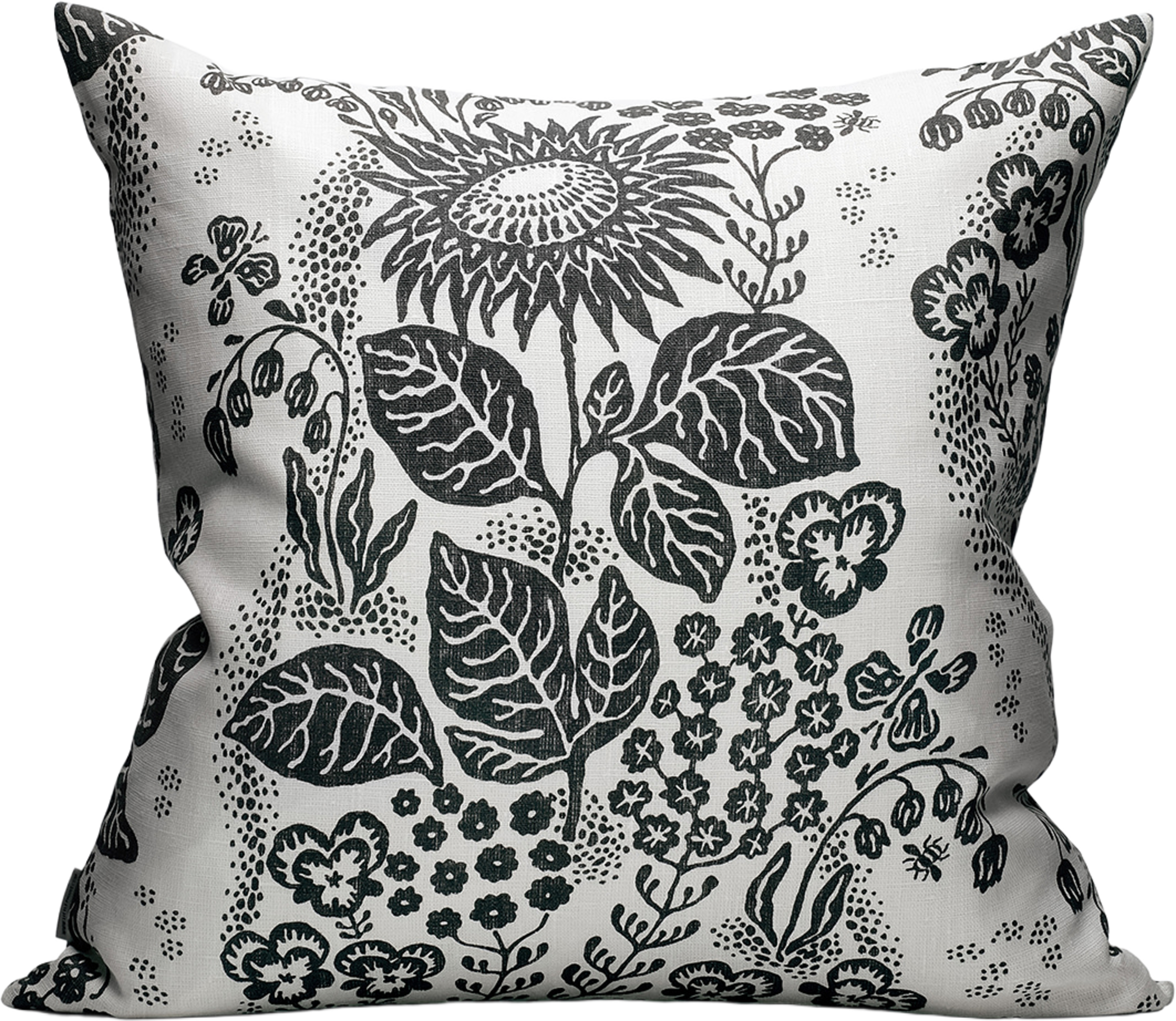 Cushion Cover September 50x50cm, från Littlephant, i färgen ivory / black. Klicka för att öppna bilden i stort format