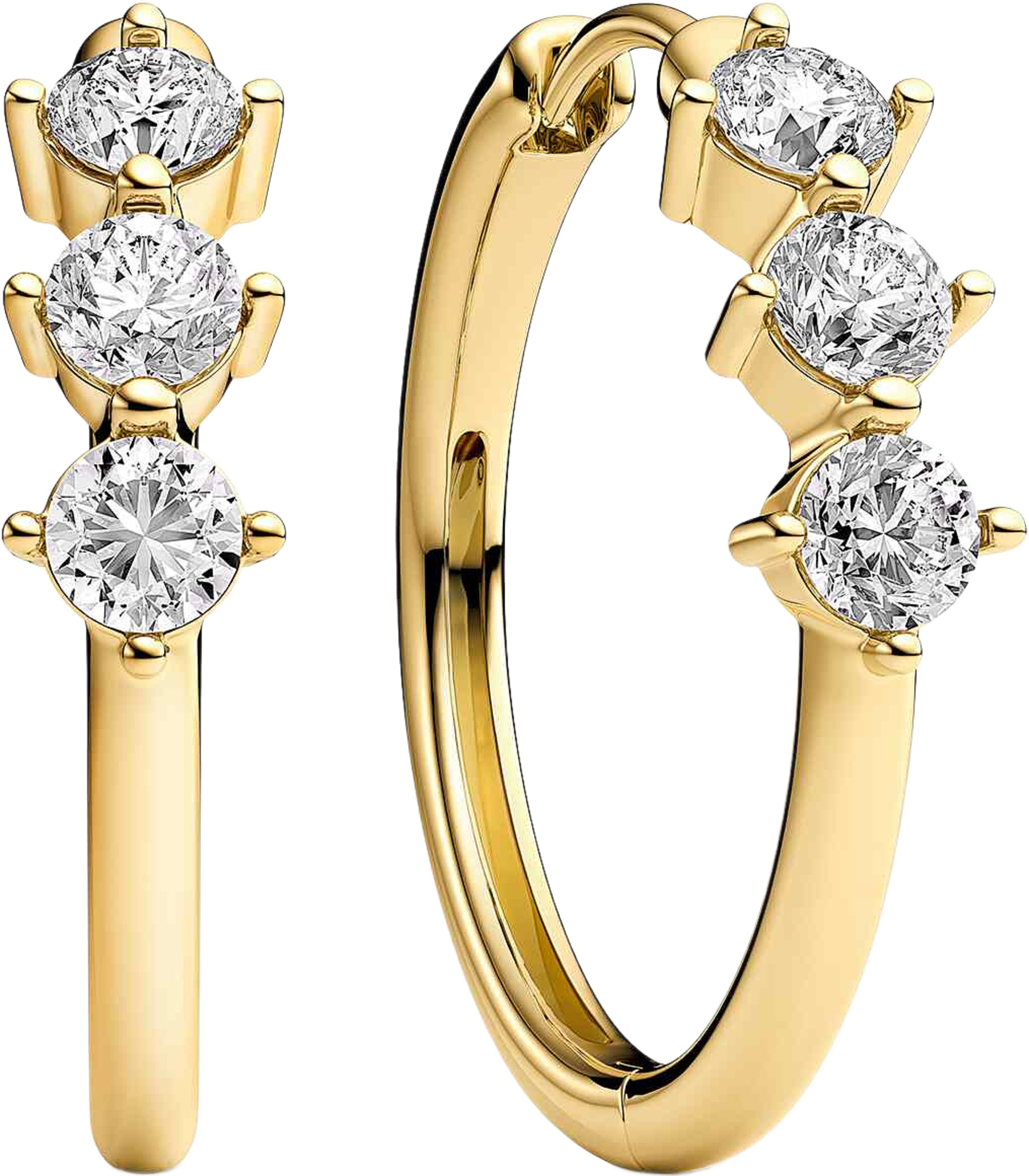 Princess Creolo Grande Earrings, från Sif Jakobs Jewellery, i färgen gold. Klicka för att öppna bilden i stort format