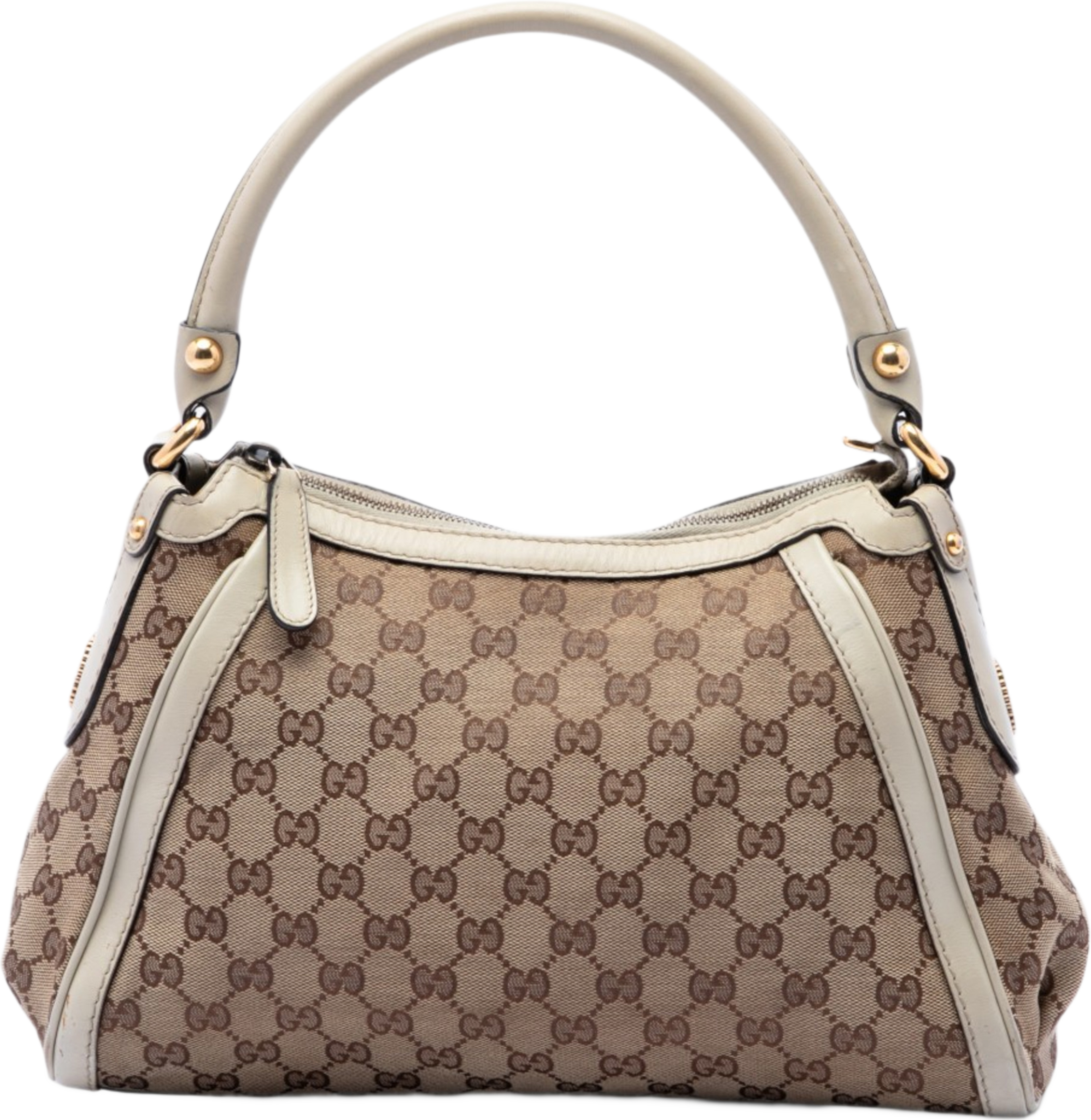 Gucci Gg Canvas Scarlett Handbag, från Luxclusif, i färgen beige. Klicka för att öppna bilden i stort format