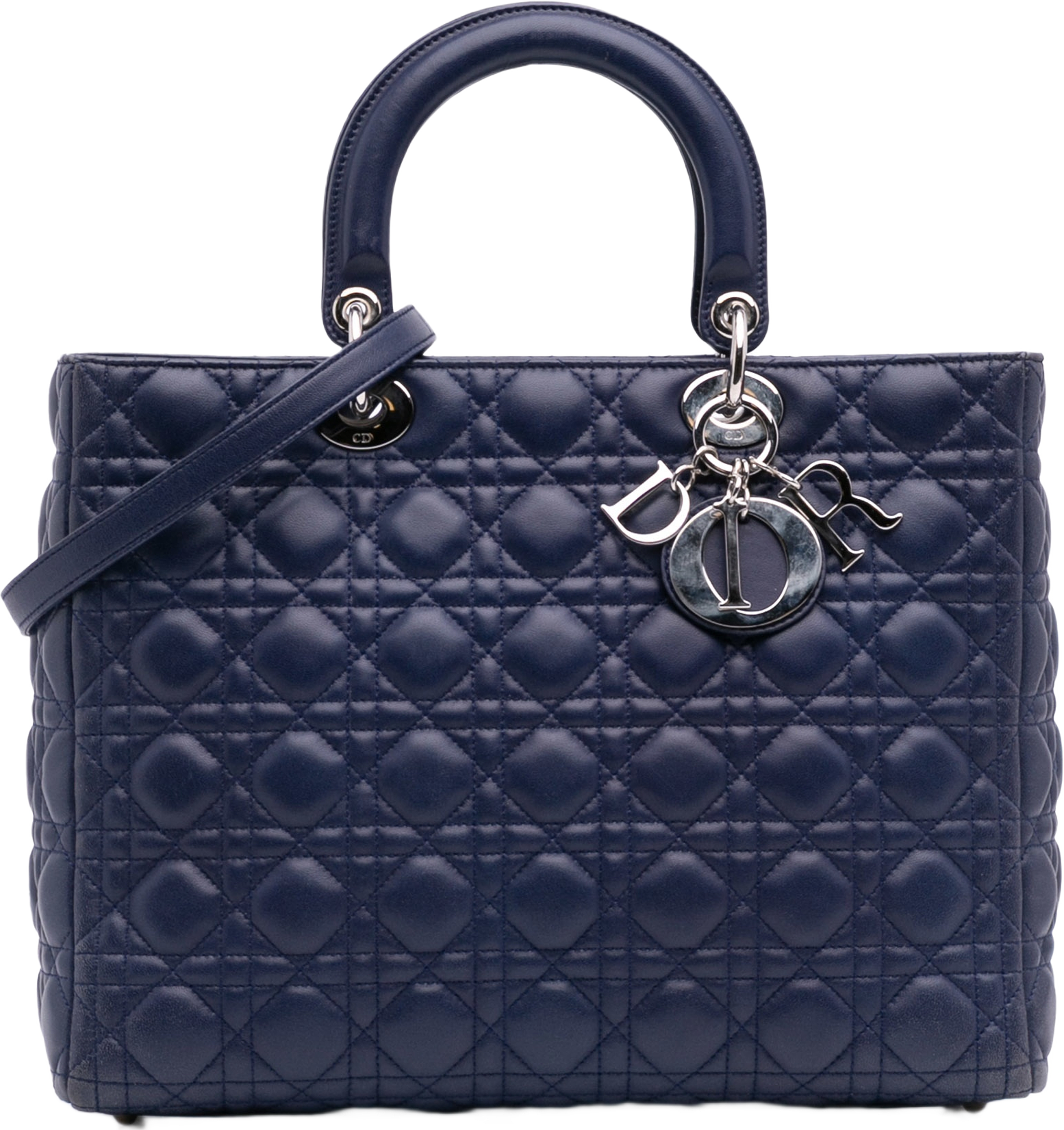 Dior Large Lambskin Cannage Lady Dior