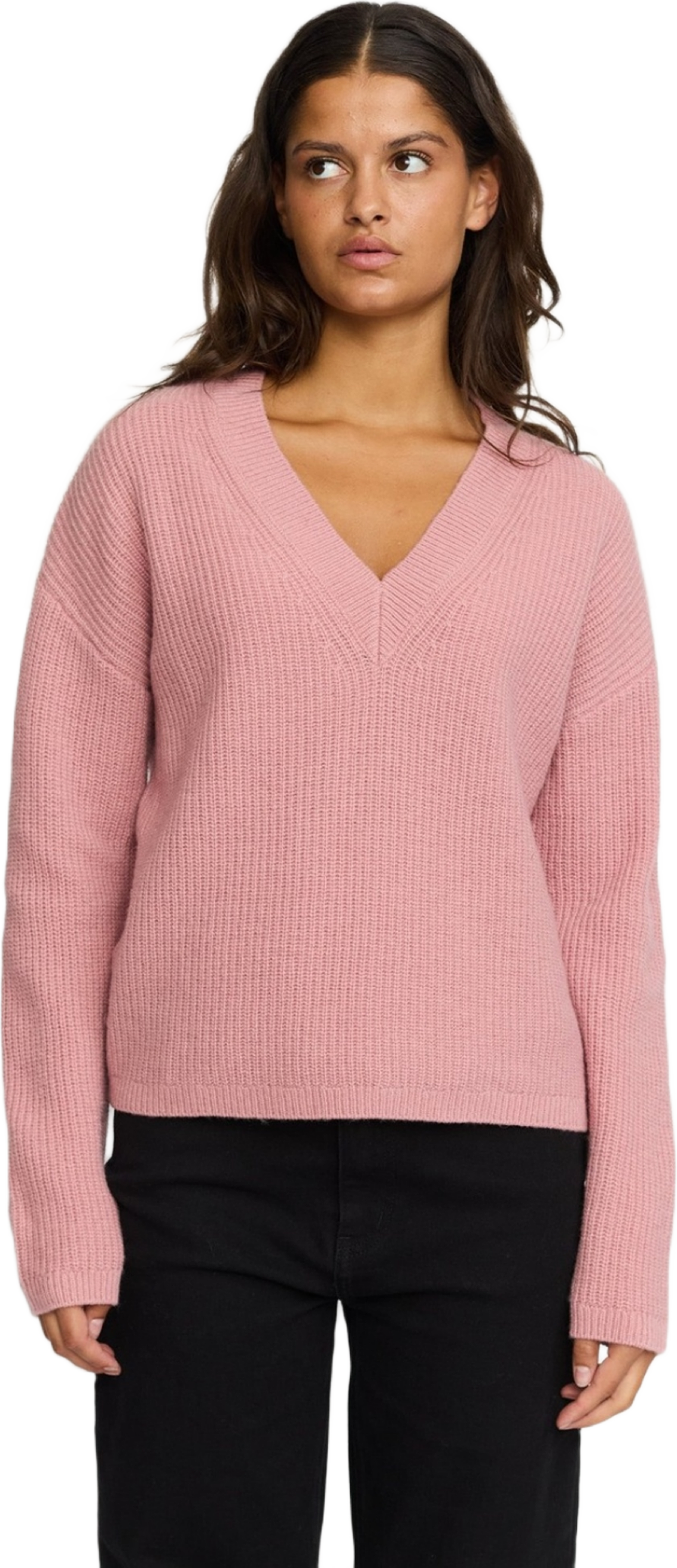 Srwest V-neck Knit - Zephyr Melange