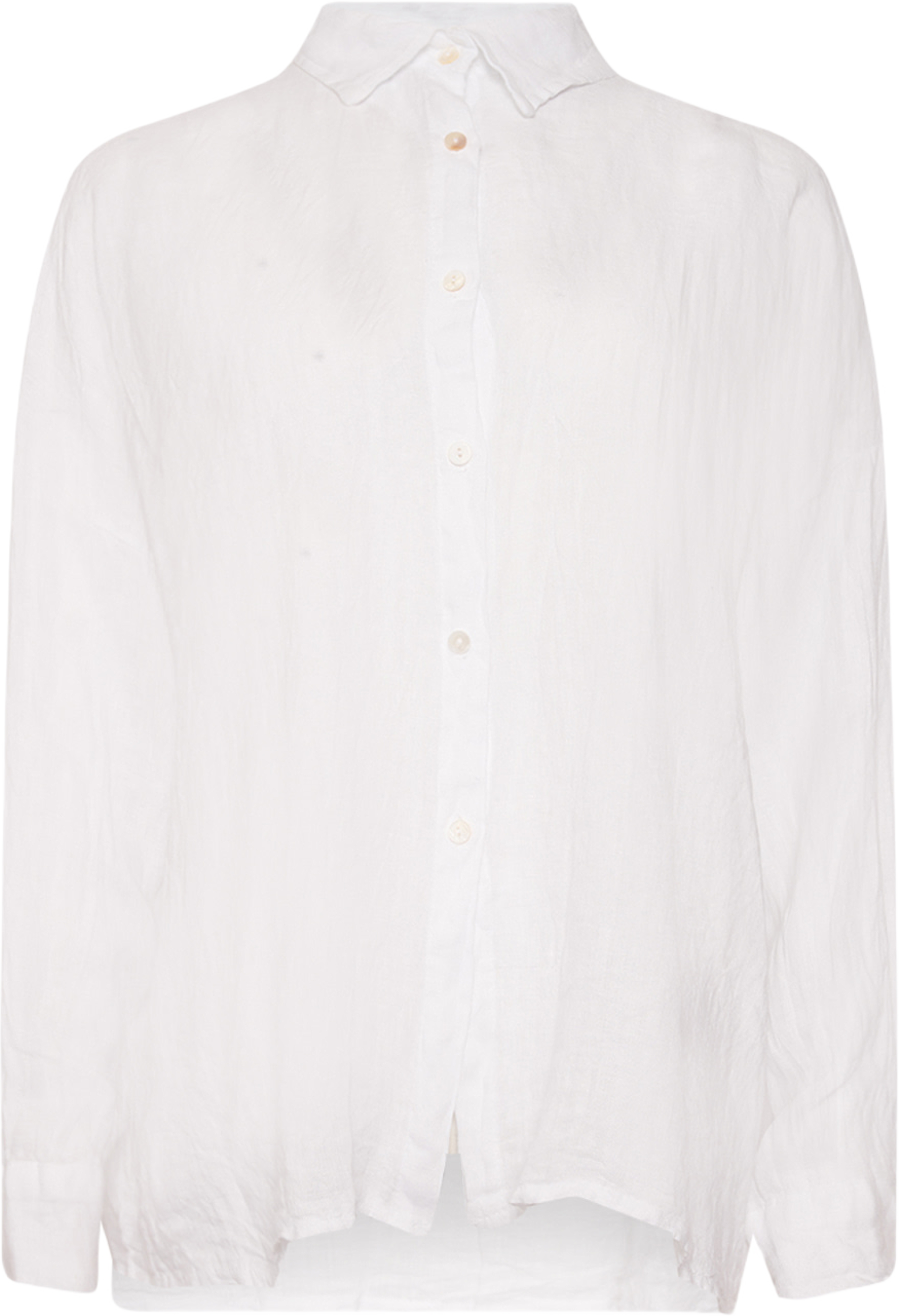 Gia, Shirt, Linen - White
