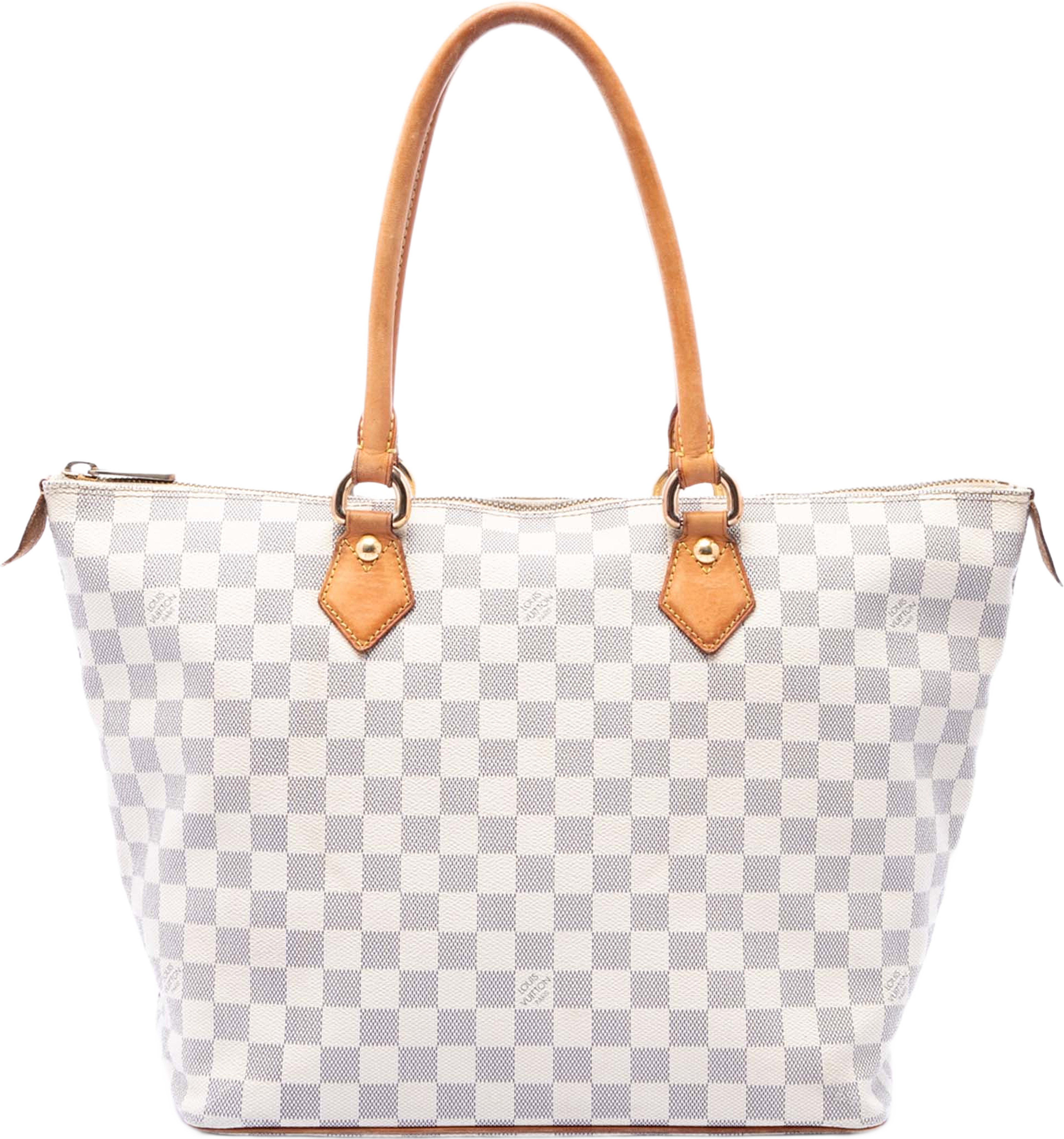 Louis Vuitton Damier Azur Saleya Mm, från Luxclusif, i färgen vit. Klicka för att öppna bilden i stort format