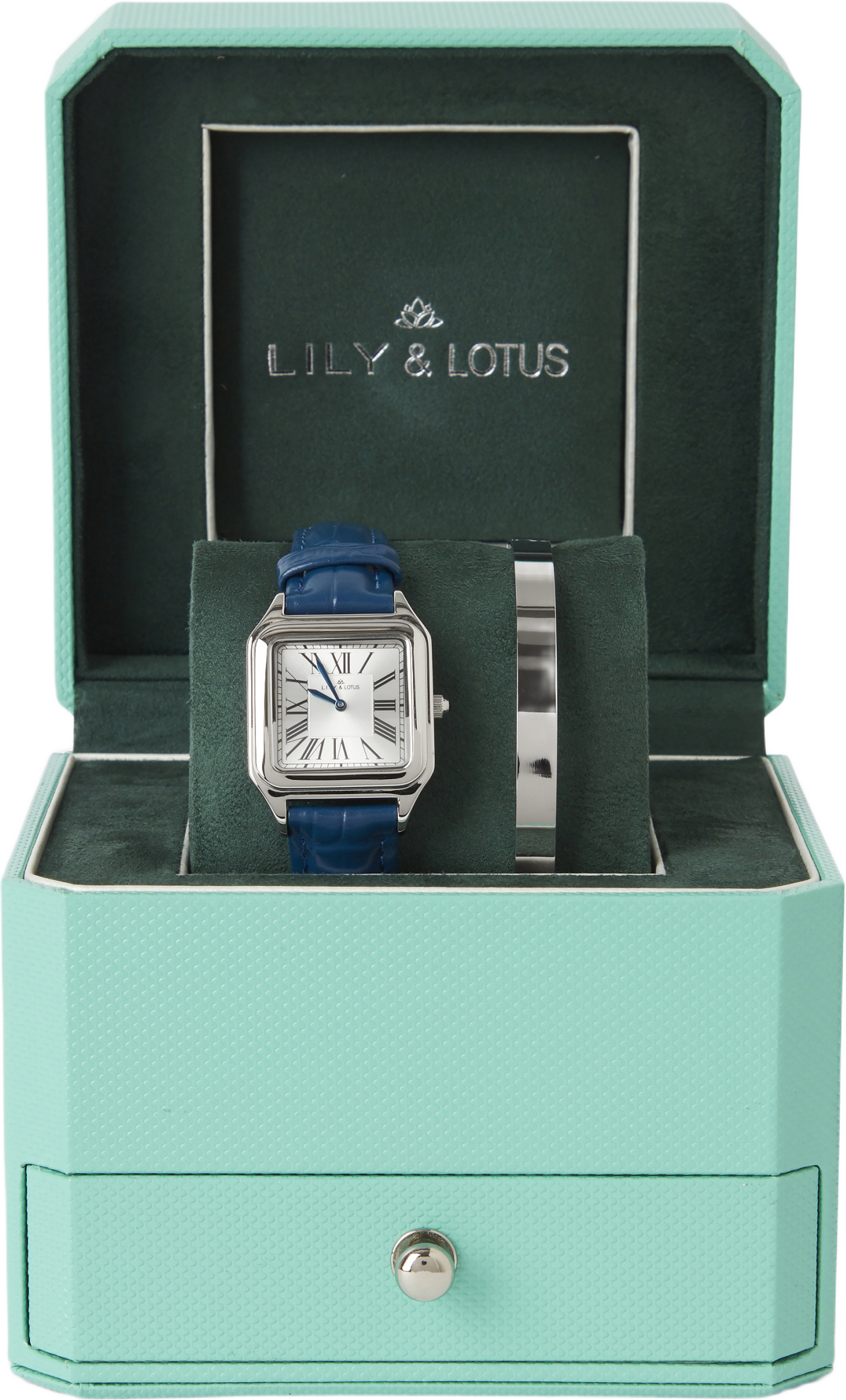 Klocka med läderarmband CM-220907