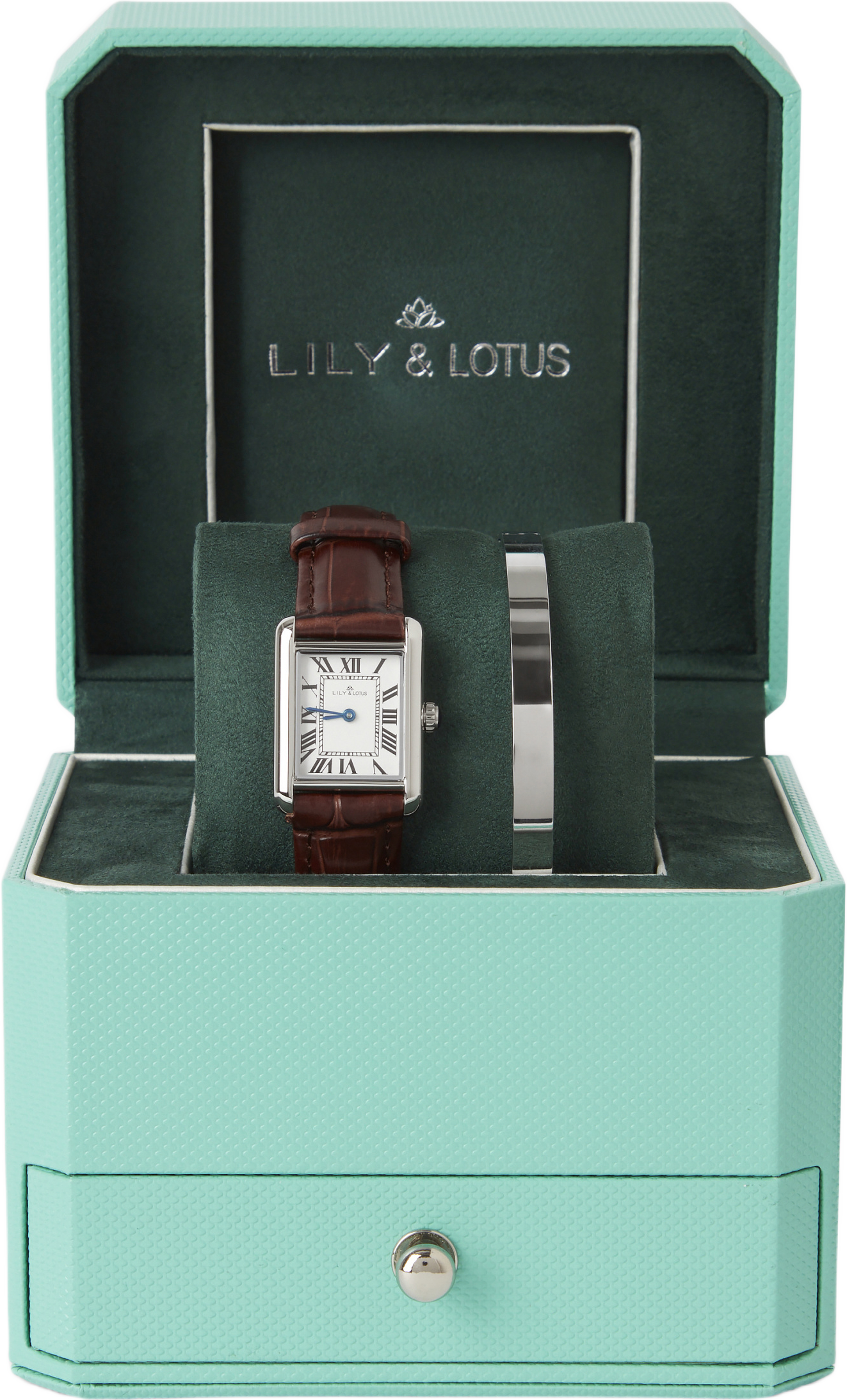 Klocka med läderarmband CM-220920