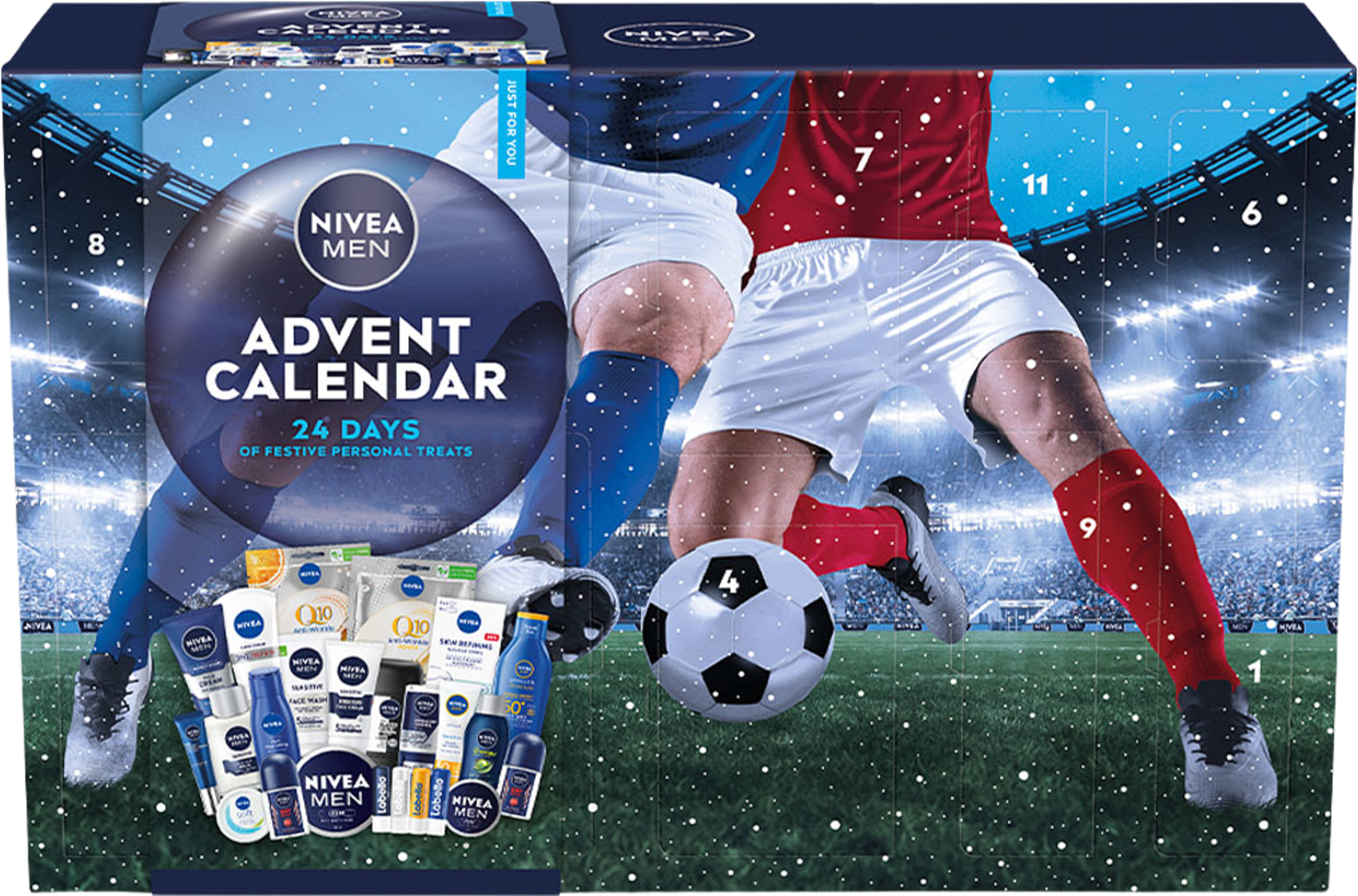 Adventskalender NIVEA MEN 2025, från NIVEA. Klicka för att öppna bilden i stort format