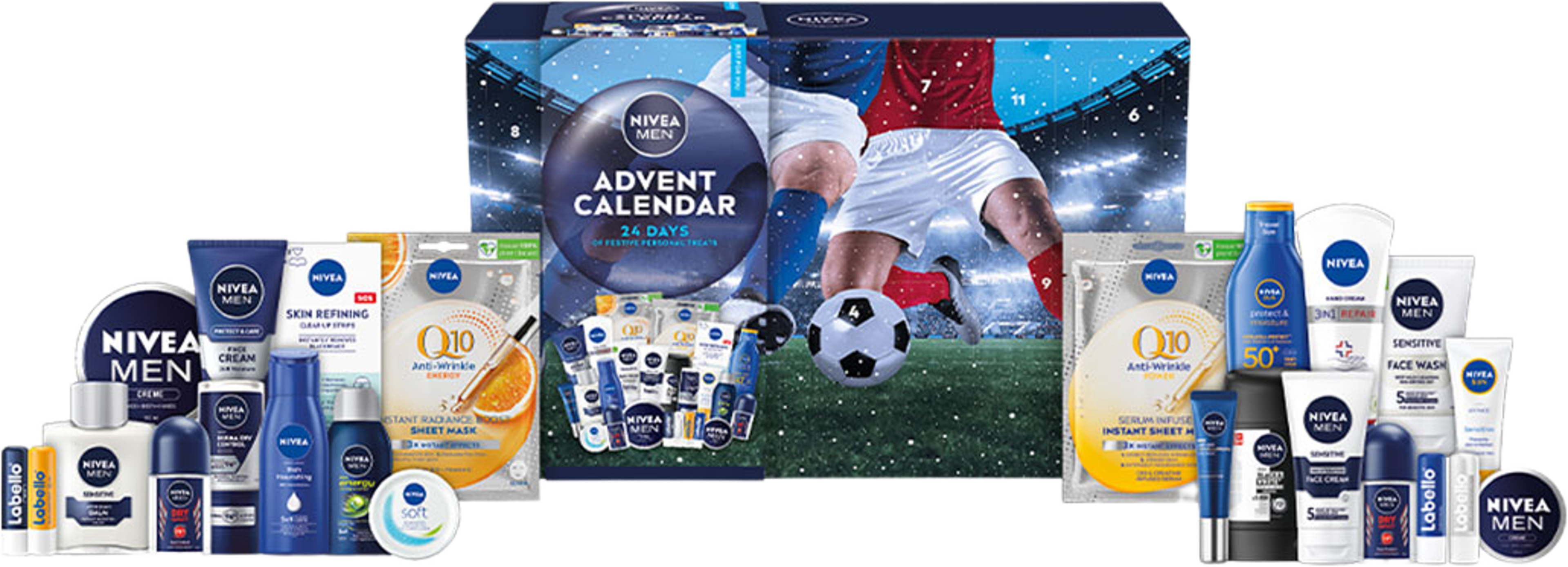Adventskalender NIVEA MEN 2025, från NIVEA. Klicka för att öppna bilden i stort format