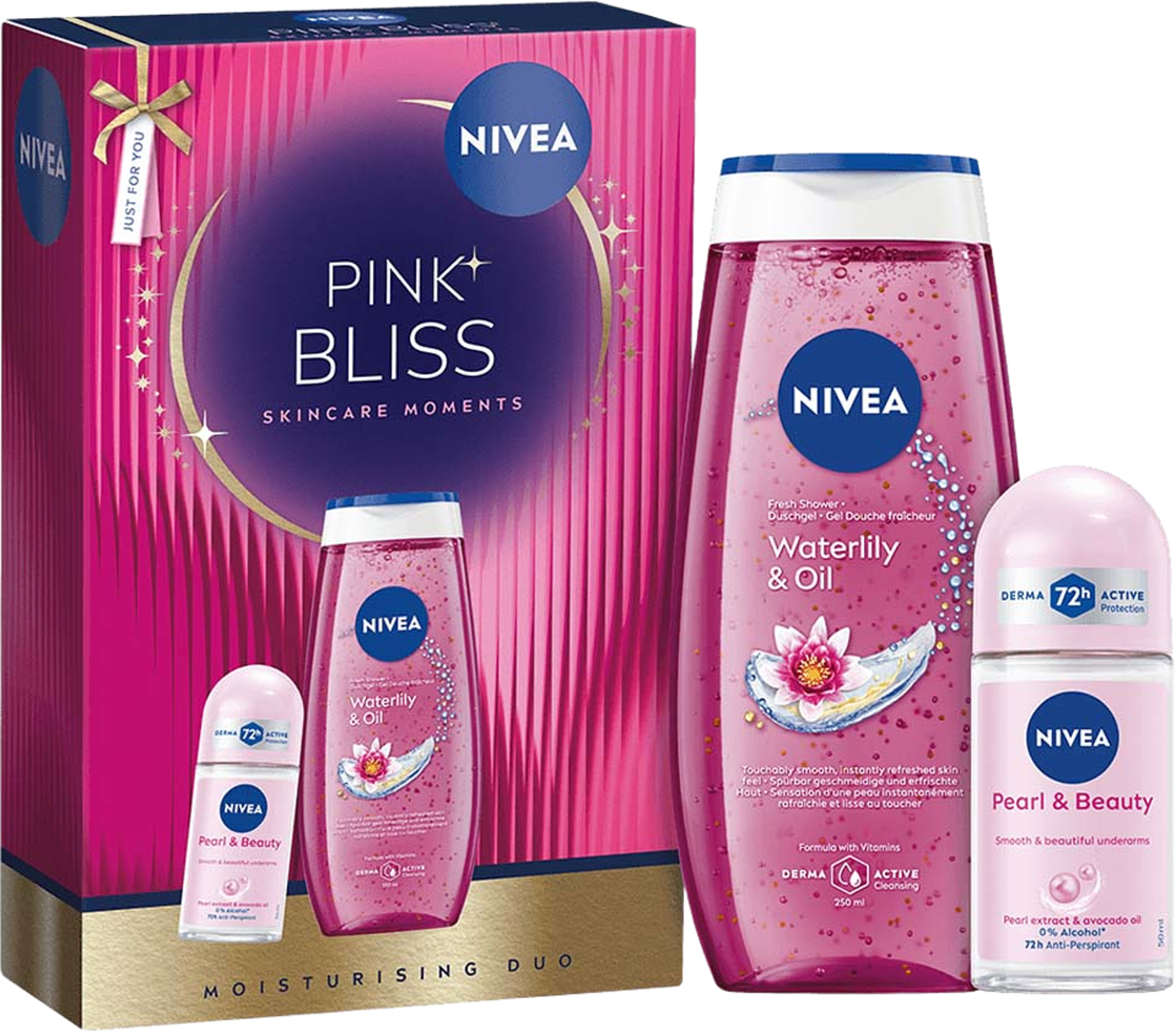 Giftpack Pink Bliss, från NIVEA. Klicka för att öppna bilden i stort format