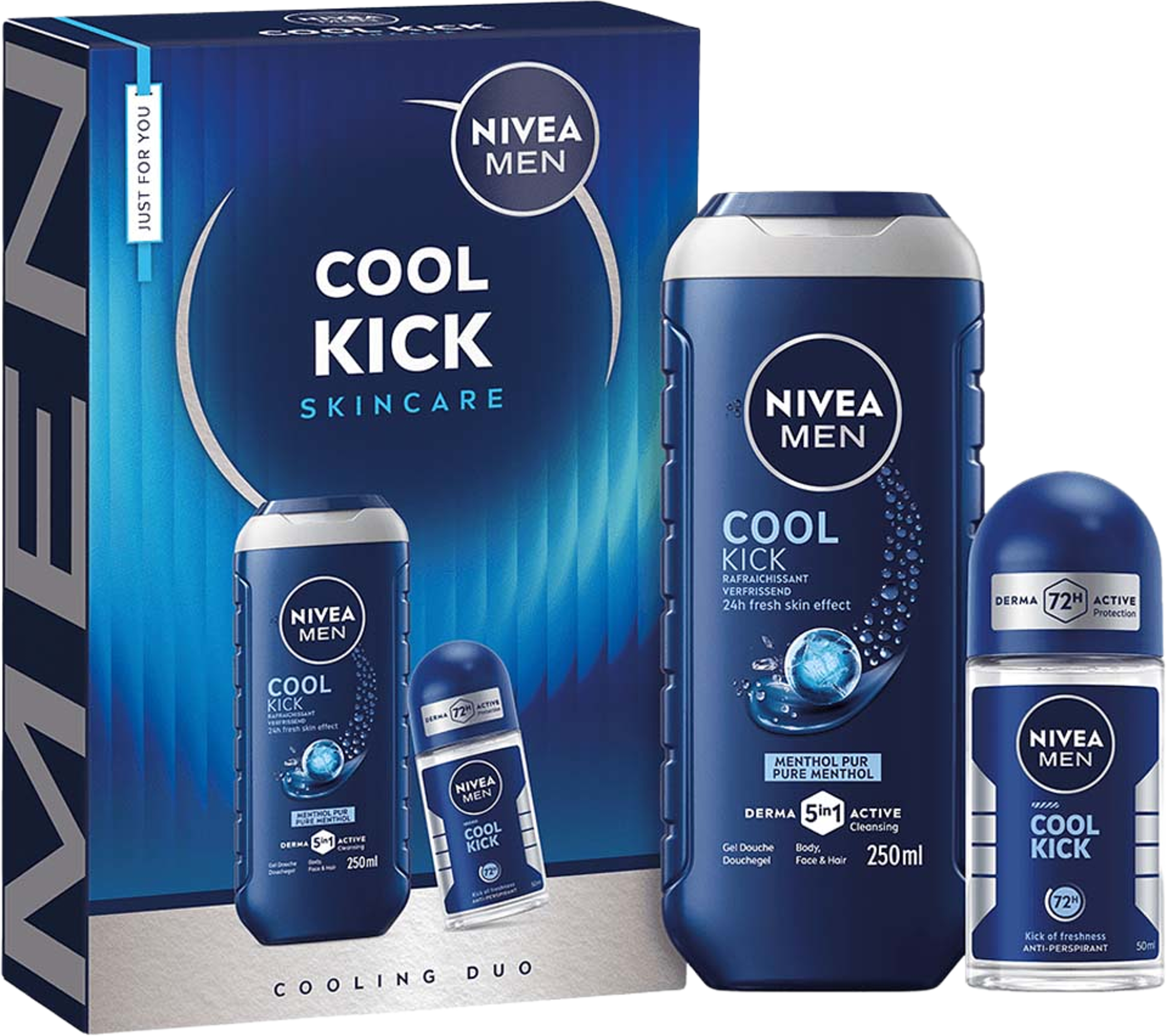 Giftpack Cool Kick, från NIVEA. Klicka för att öppna bilden i stort format