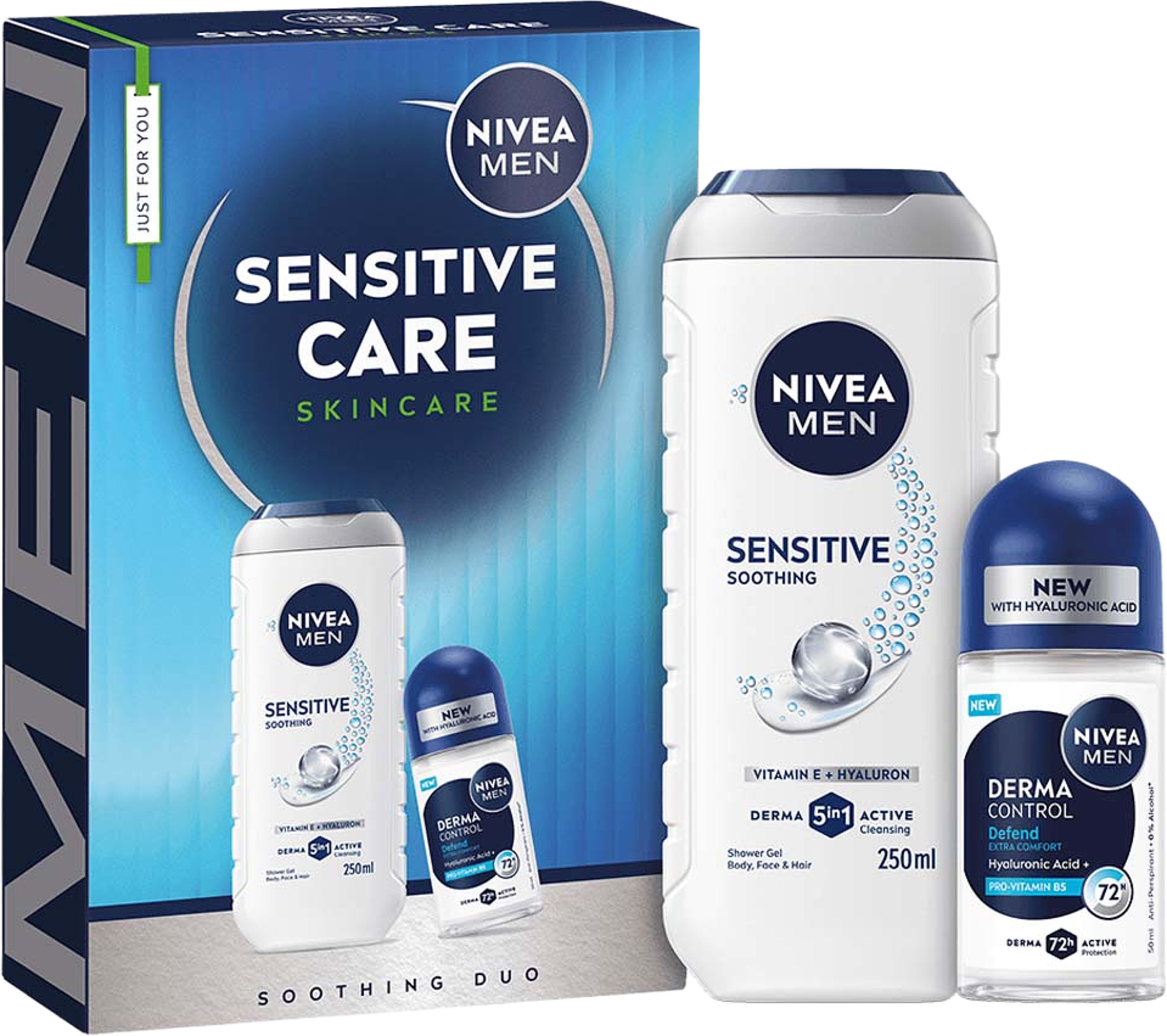 Giftpack Sensitive Care, från NIVEA. Klicka för att öppna bilden i stort format
