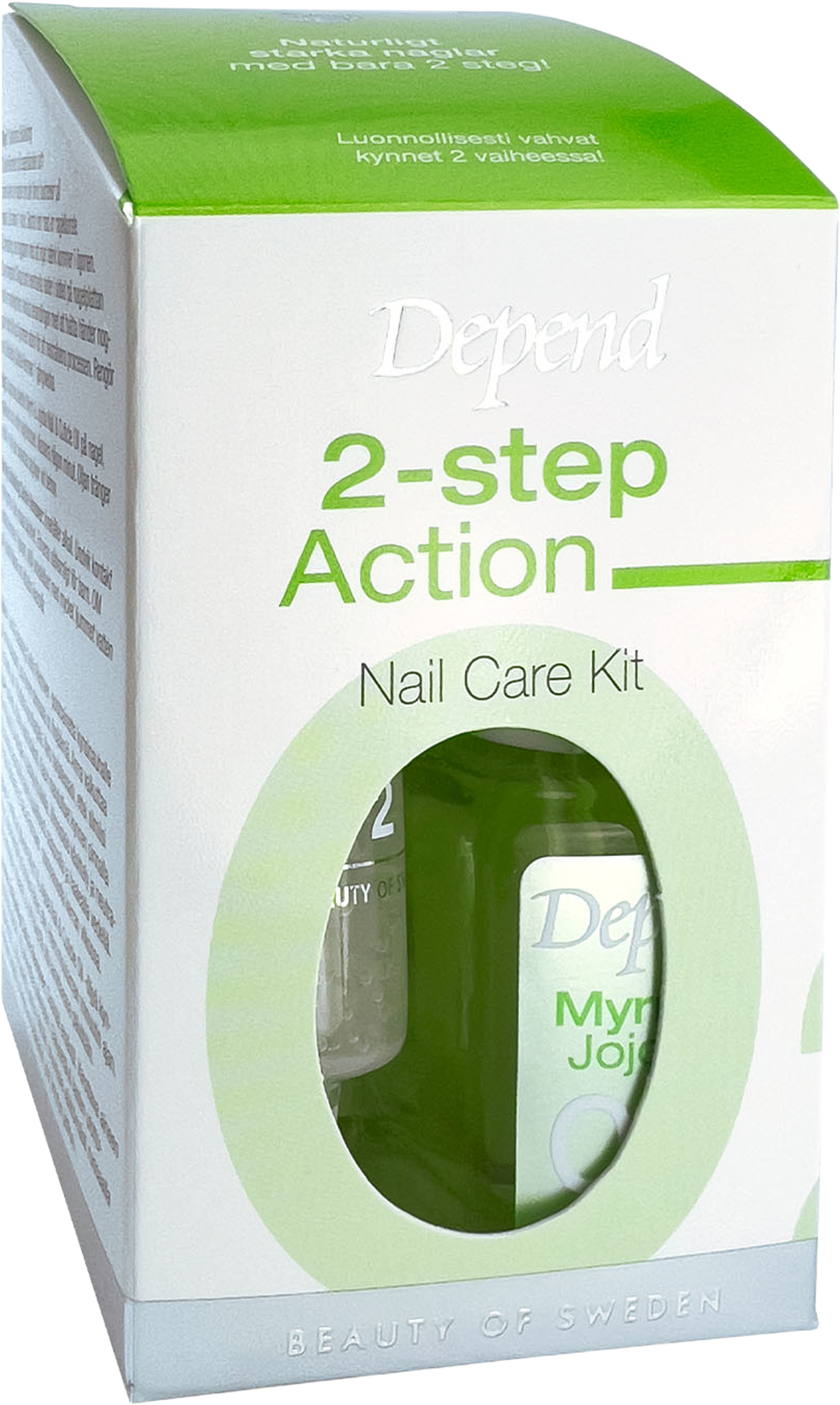 O2 2-step Action Nail Care Kit, från Depend. Klicka för att öppna bilden i stort format