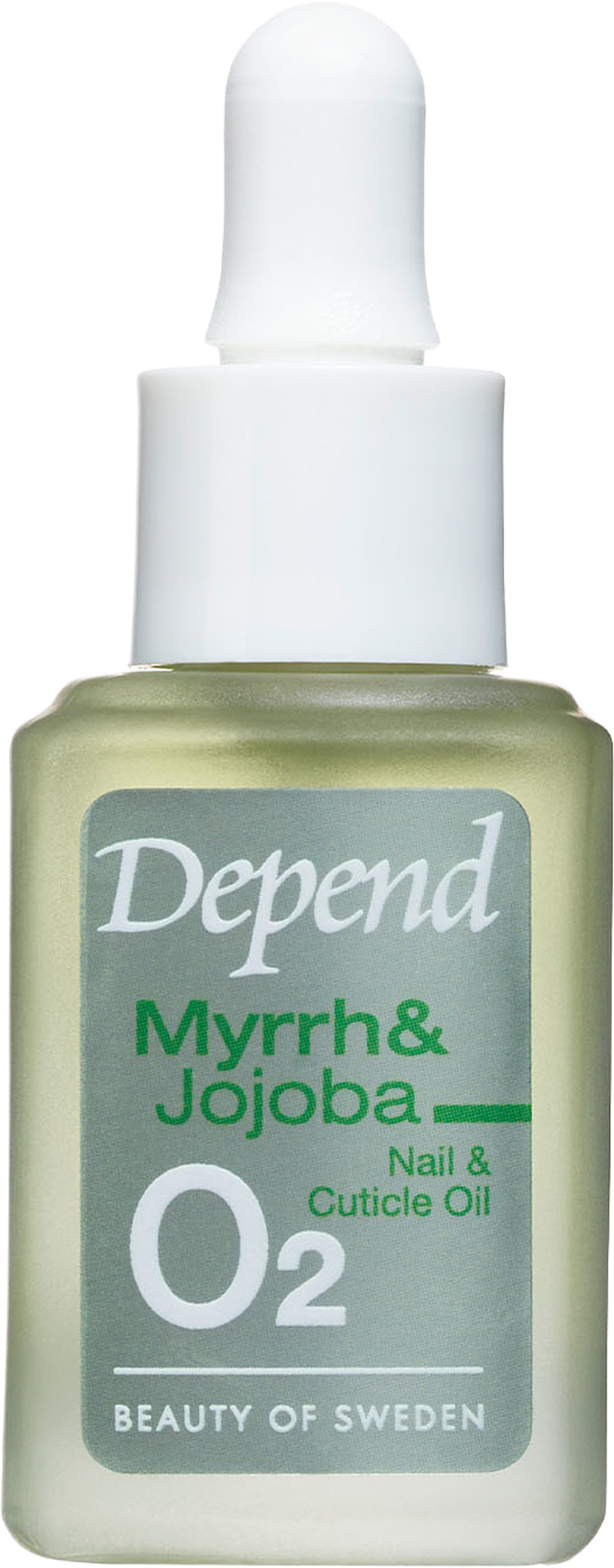 O2 Myrrh & Jojoba Nail & Cuticle Oil, från Depend. Klicka för att öppna bilden i stort format