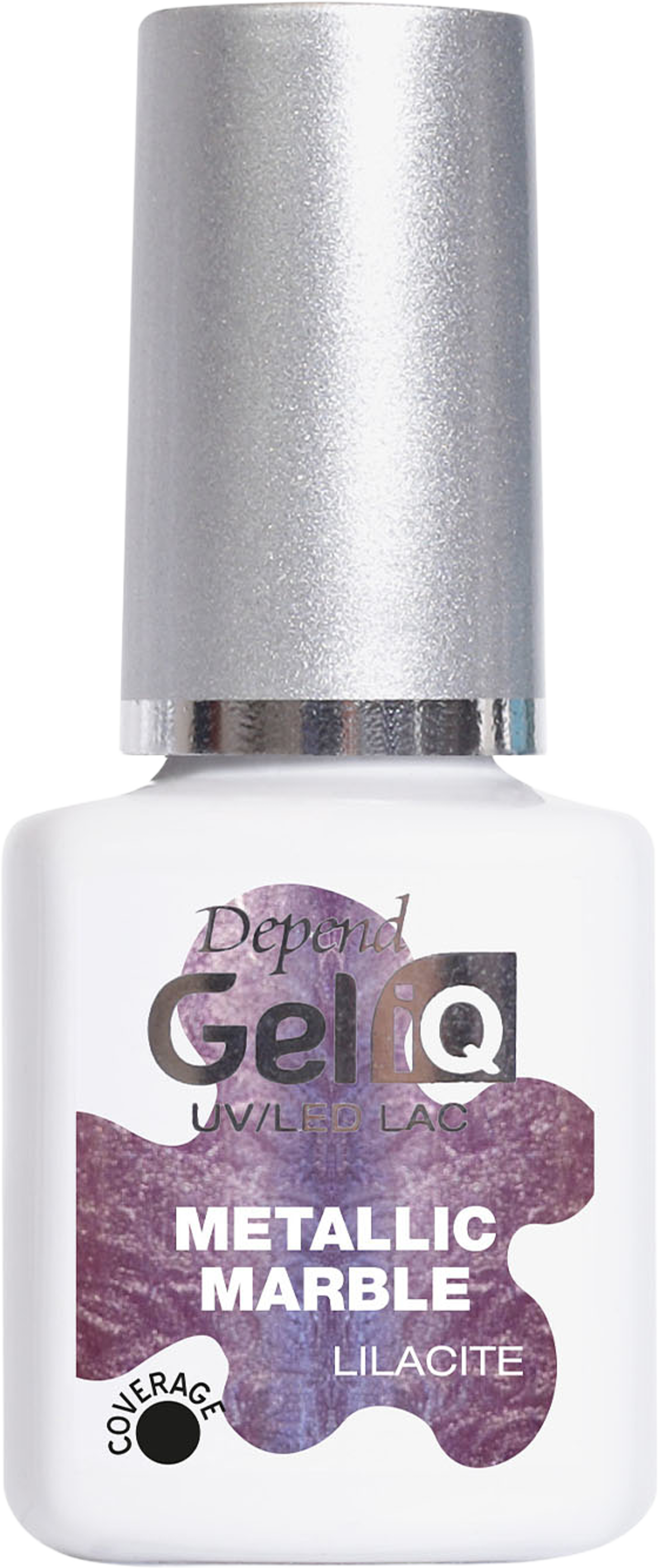 Gel iQ - Metallic Marble, från Depend, i färgen Lilacite. Klicka för att öppna bilden i stort format