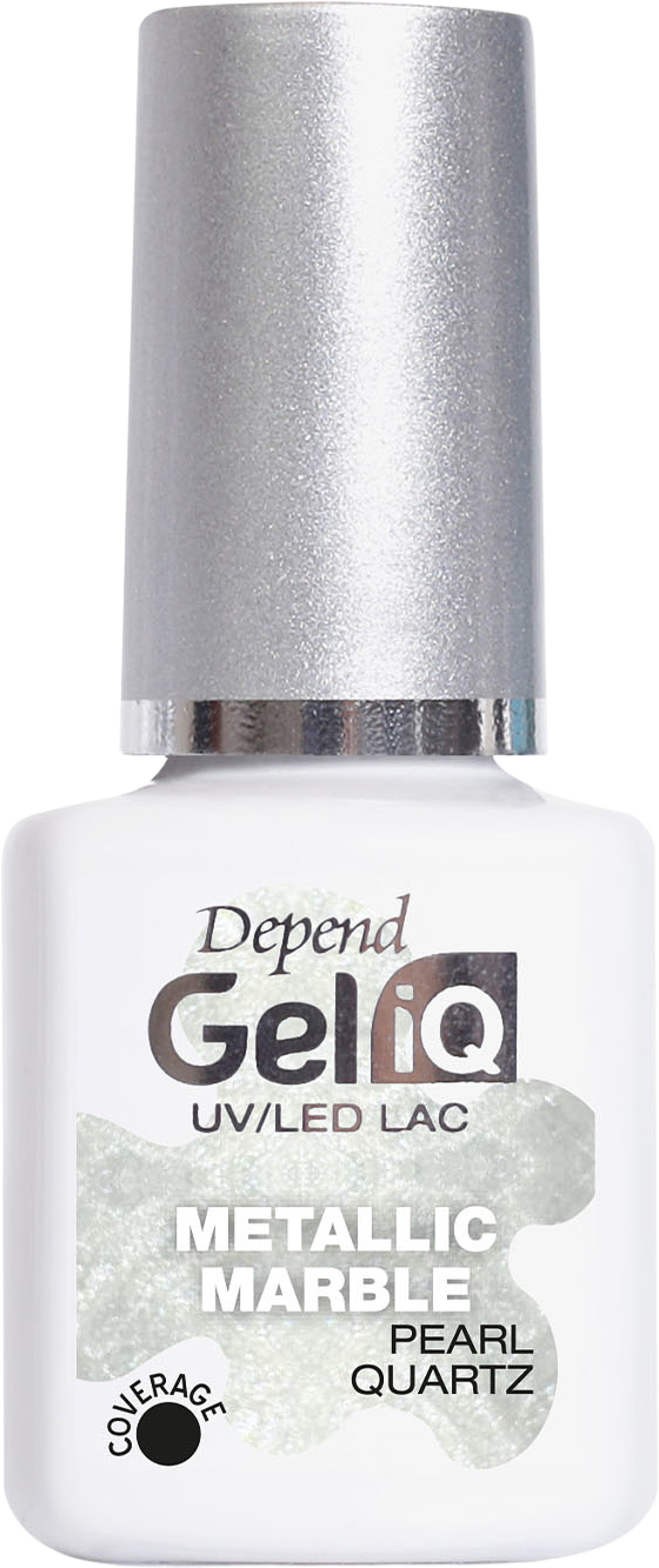 Gel iQ Effect Metallic Marble, från Depend, i färgen Pearl Quartz. Klicka för att öppna bilden i stort format