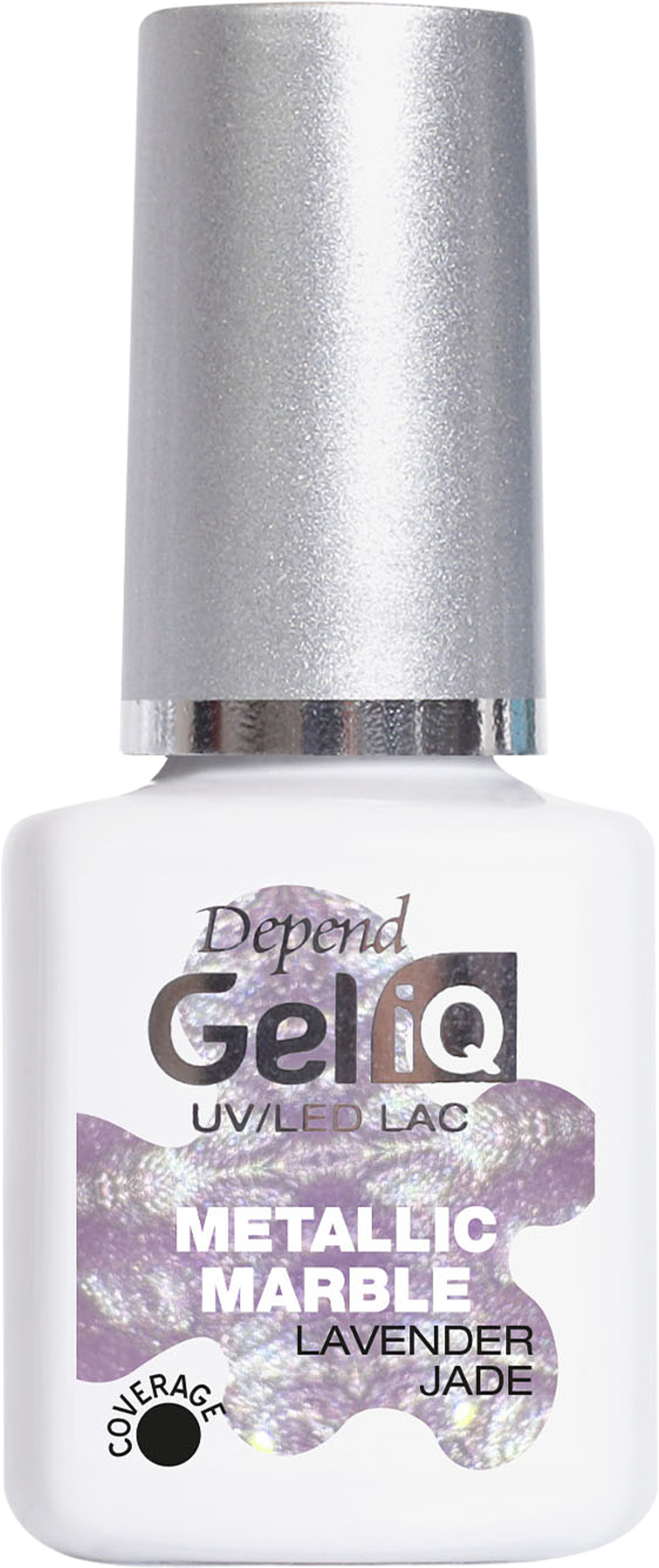 Gel iQ Effect Metallic Marble, från Depend, i färgen Lavender Jade. Klicka för att öppna bilden i stort format