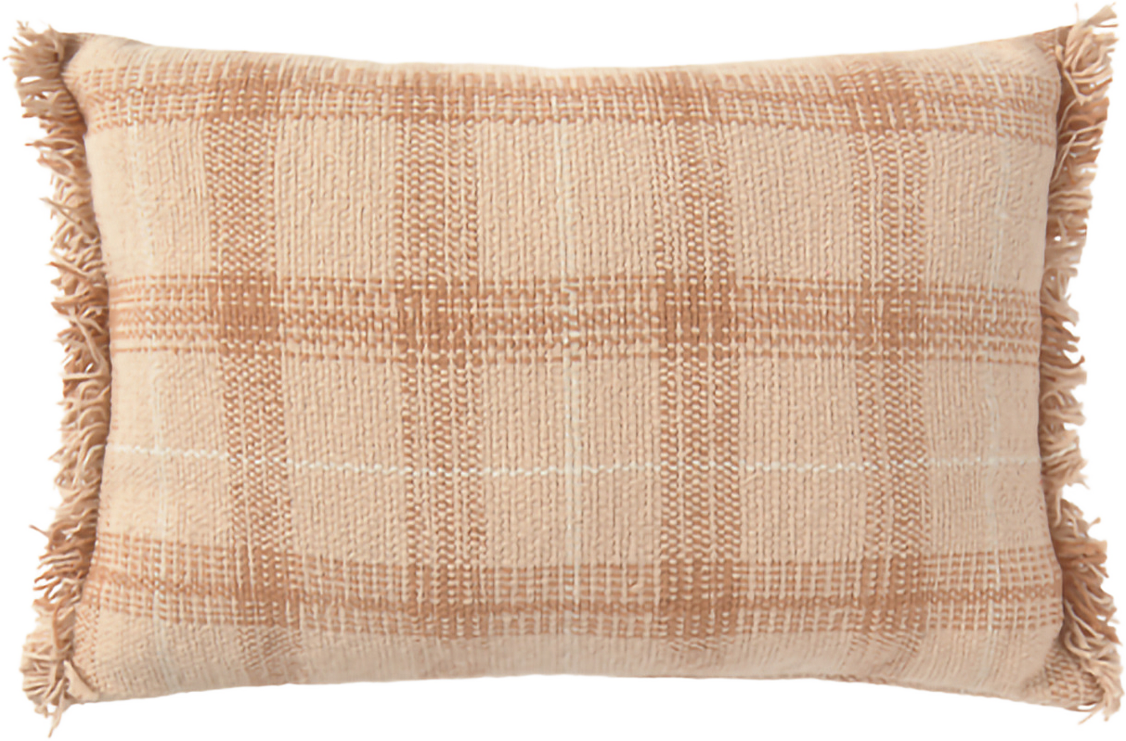 Handvävd Kudde, från LORENA CANALS, i färgen ros, kastanj, naturlig. Klicka för att öppna bilden i stort format