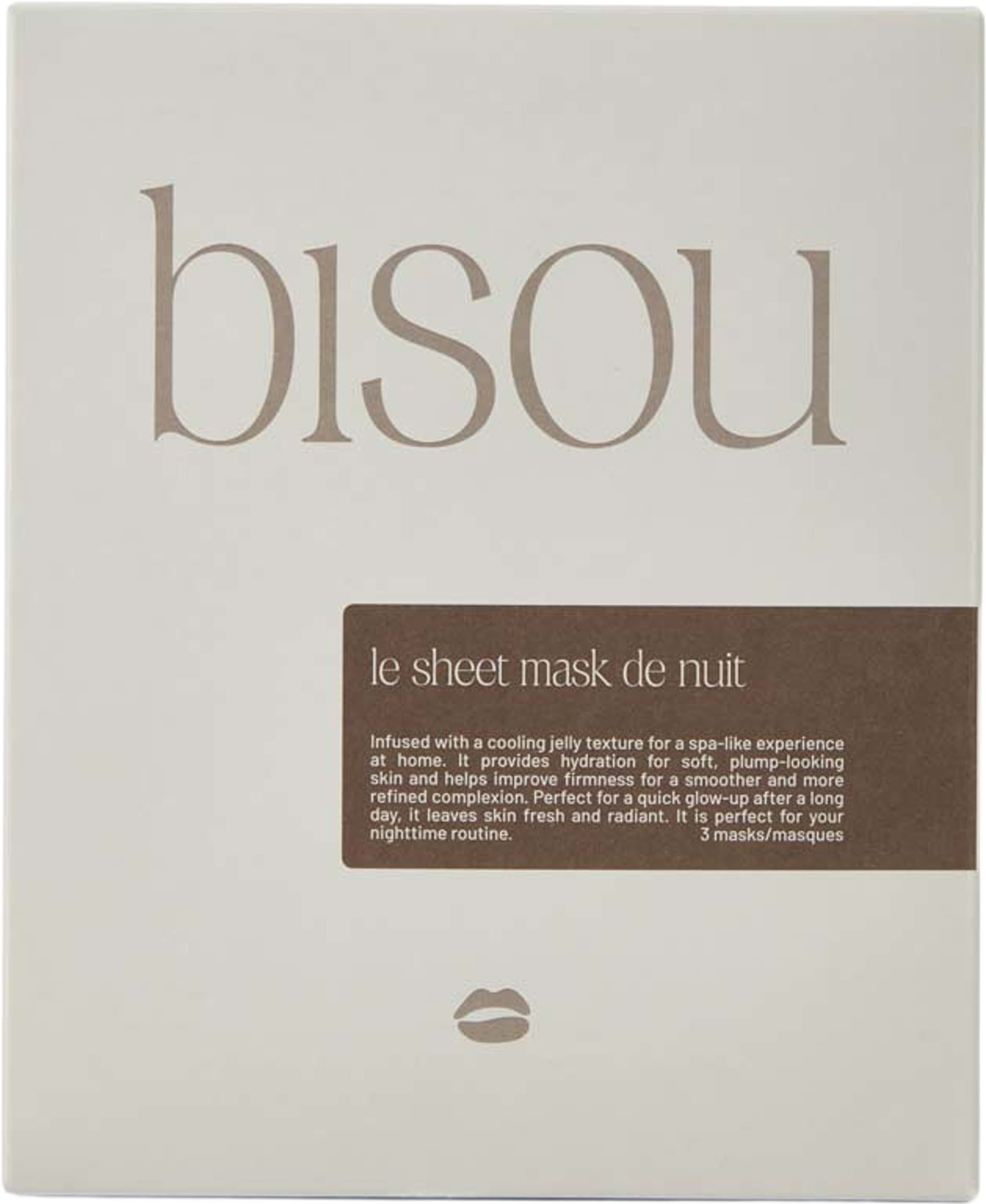 Le Sheet Mask De Nui, 3 pcs, från BISOU. Klicka för att öppna bilden i stort format