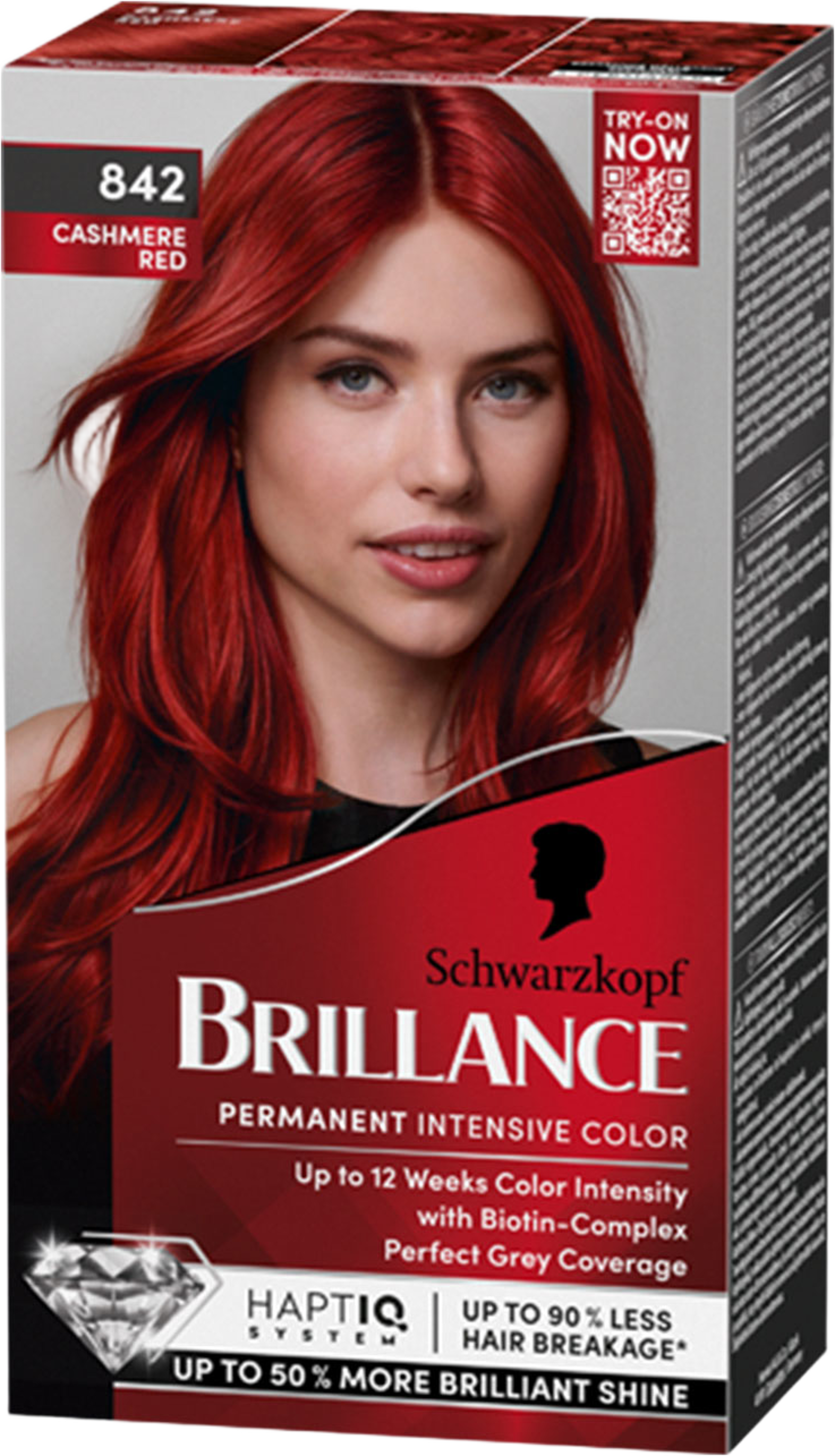 Brillance Hårfärg, från Schwarzkopf, i färgen Cashmere Red. Klicka för att öppna bilden i stort format