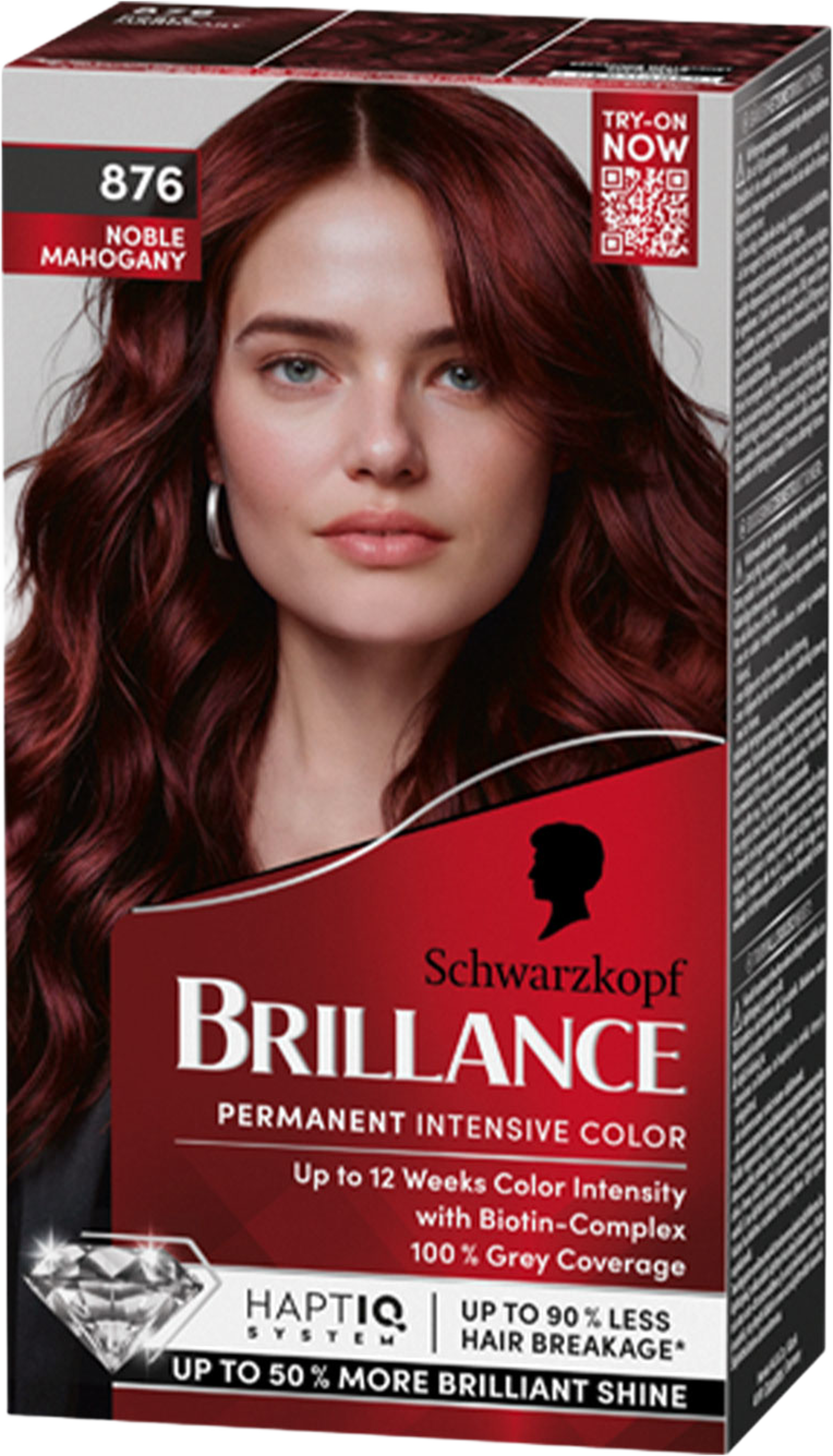 Brillance Hårfärg, från Schwarzkopf, i färgen Noble Mahogony. Klicka för att öppna bilden i stort format