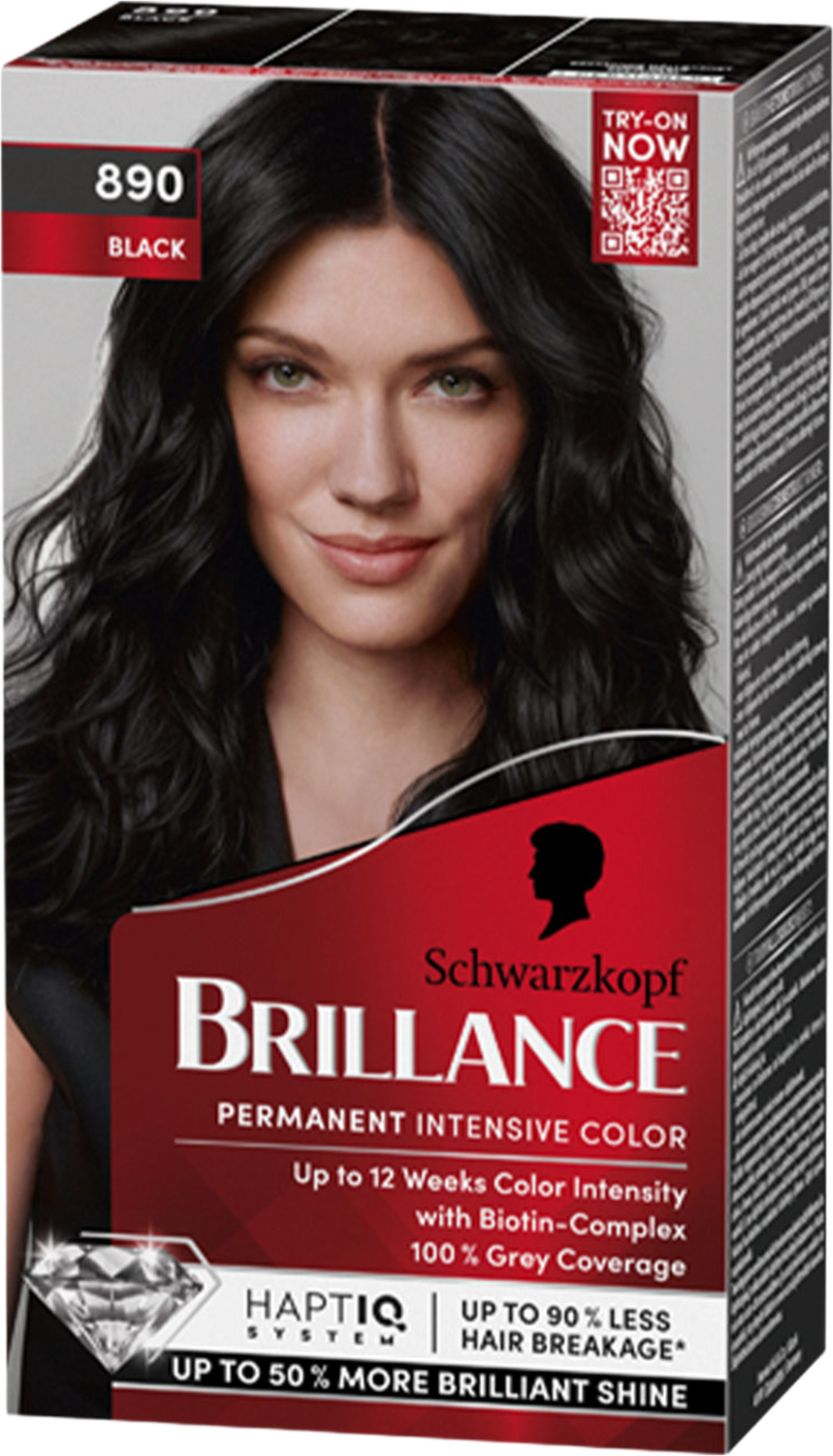 Brillance Hårfärg, från Schwarzkopf, i färgen Black. Klicka för att öppna bilden i stort format