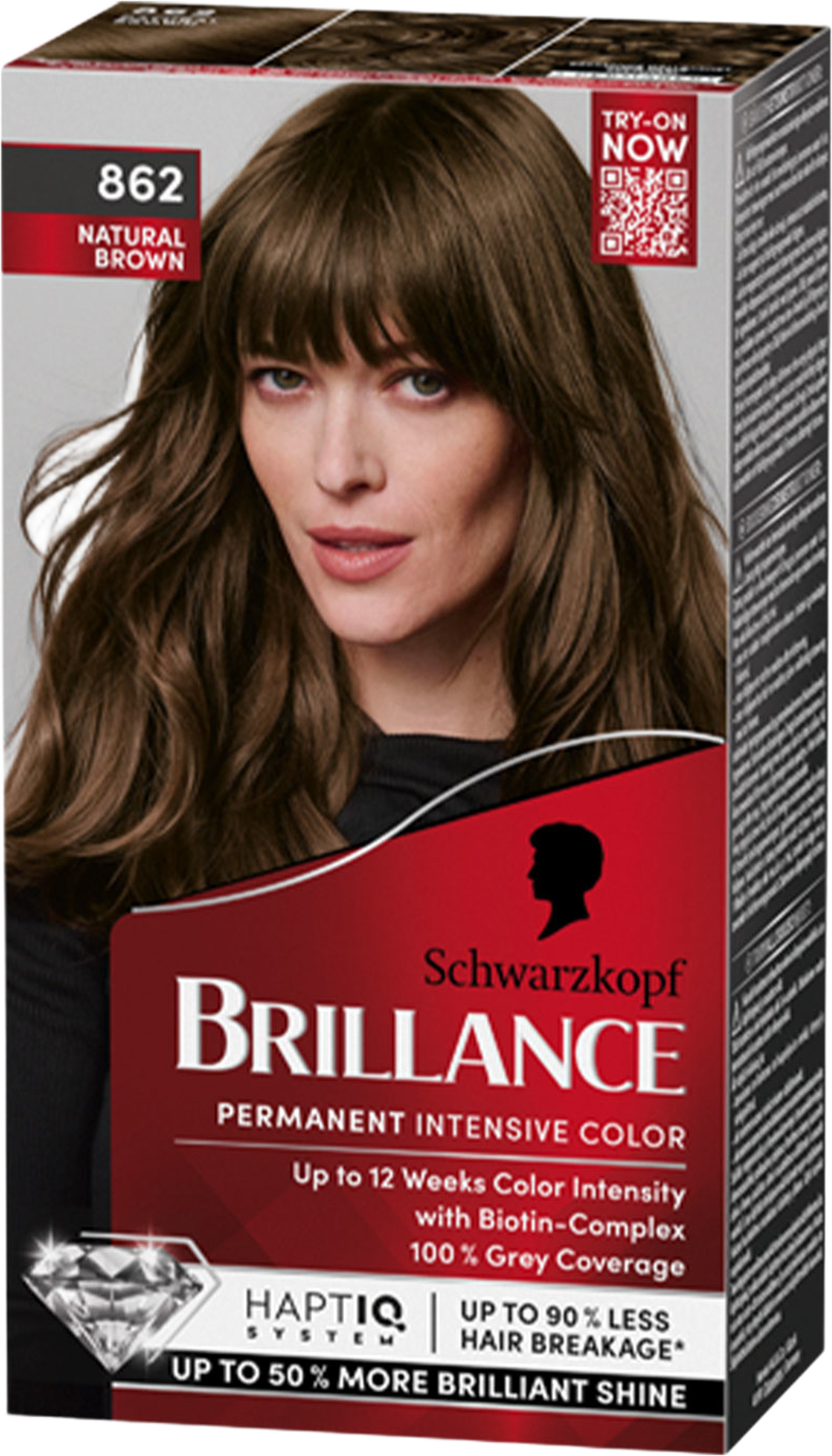 Brillance Hårfärg, från Schwarzkopf, i färgen Natural Brown. Klicka för att öppna bilden i stort format