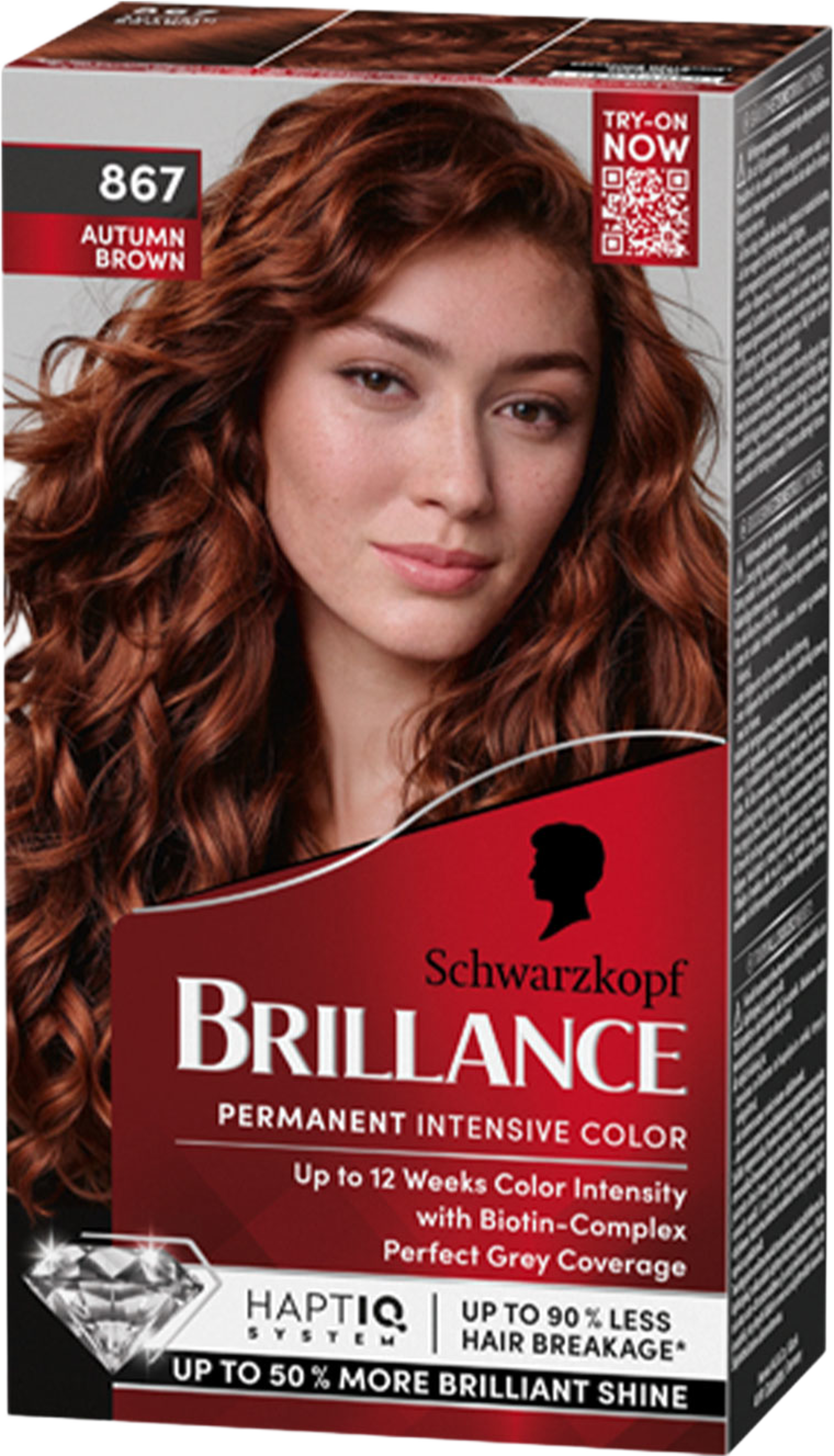 Brillance Hårfärg, från Schwarzkopf, i färgen Autumn Brown. Klicka för att öppna bilden i stort format