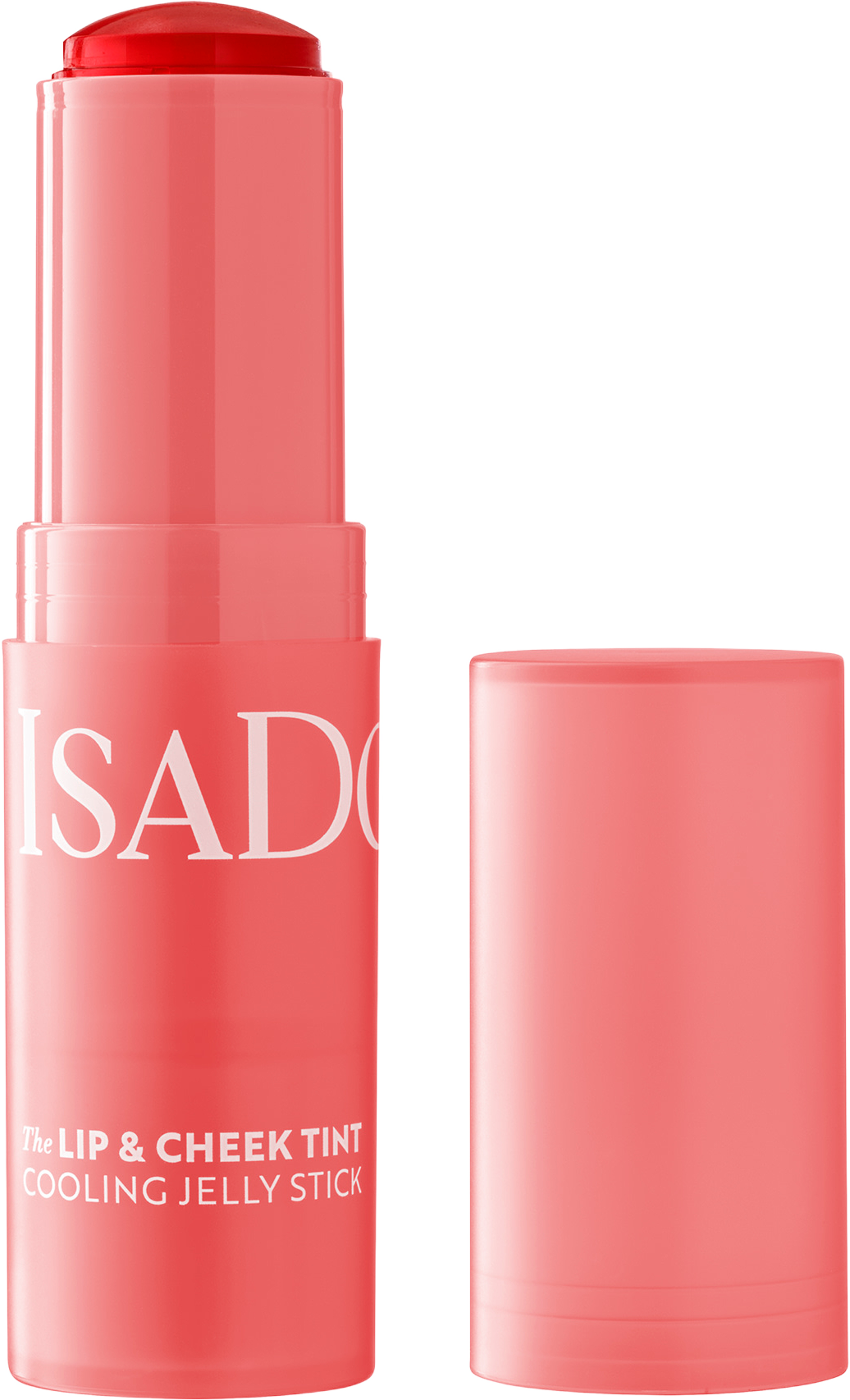 The Lip & Cheek Tint Cooling Jelly Stick, från IsaDora, i färgen Coral Rouge. Klicka för att öppna bilden i stort format