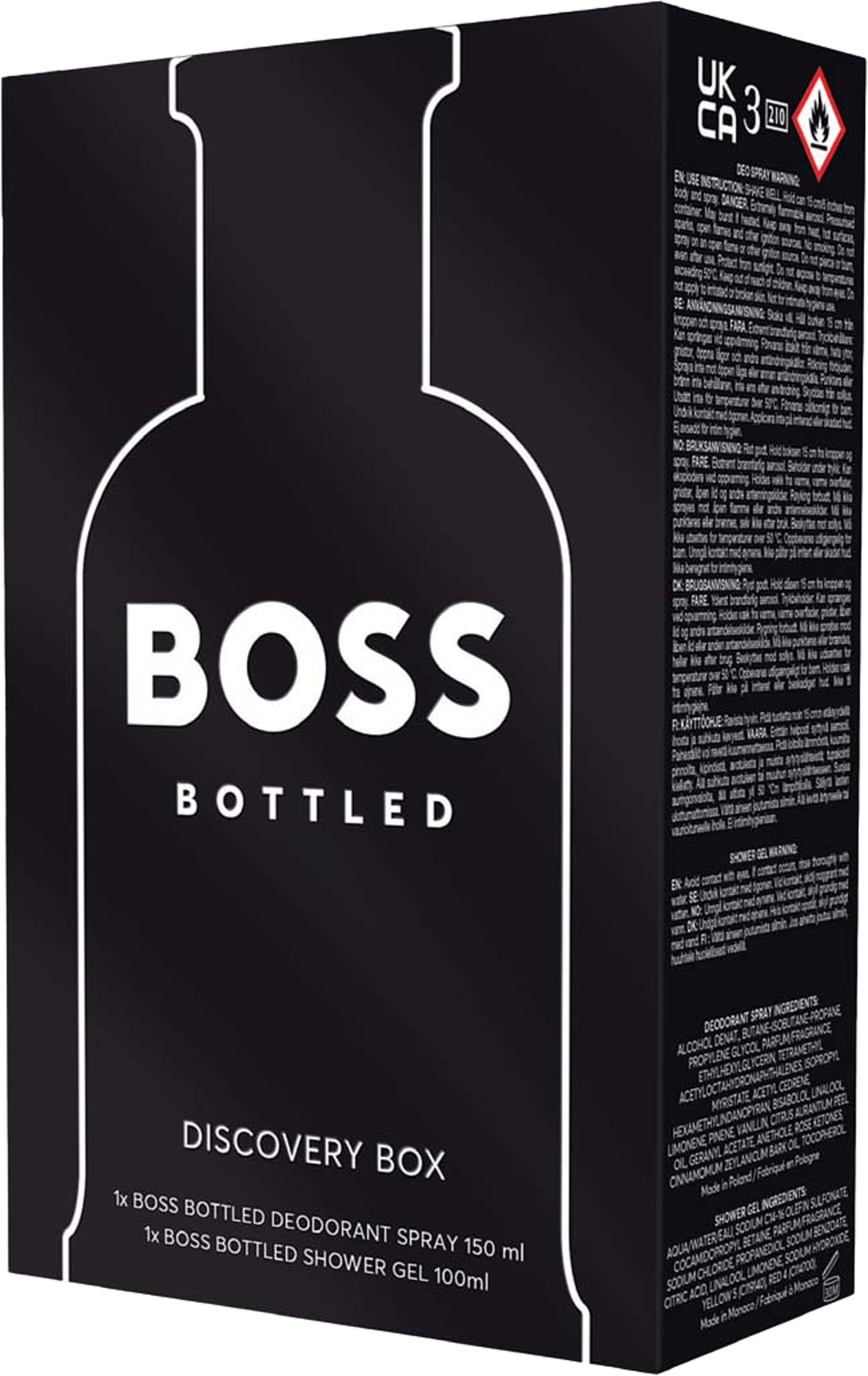 Gift Set Bottled Deo Spray + Shower Gel, från HUGO BOSS. Klicka för att öppna bilden i stort format