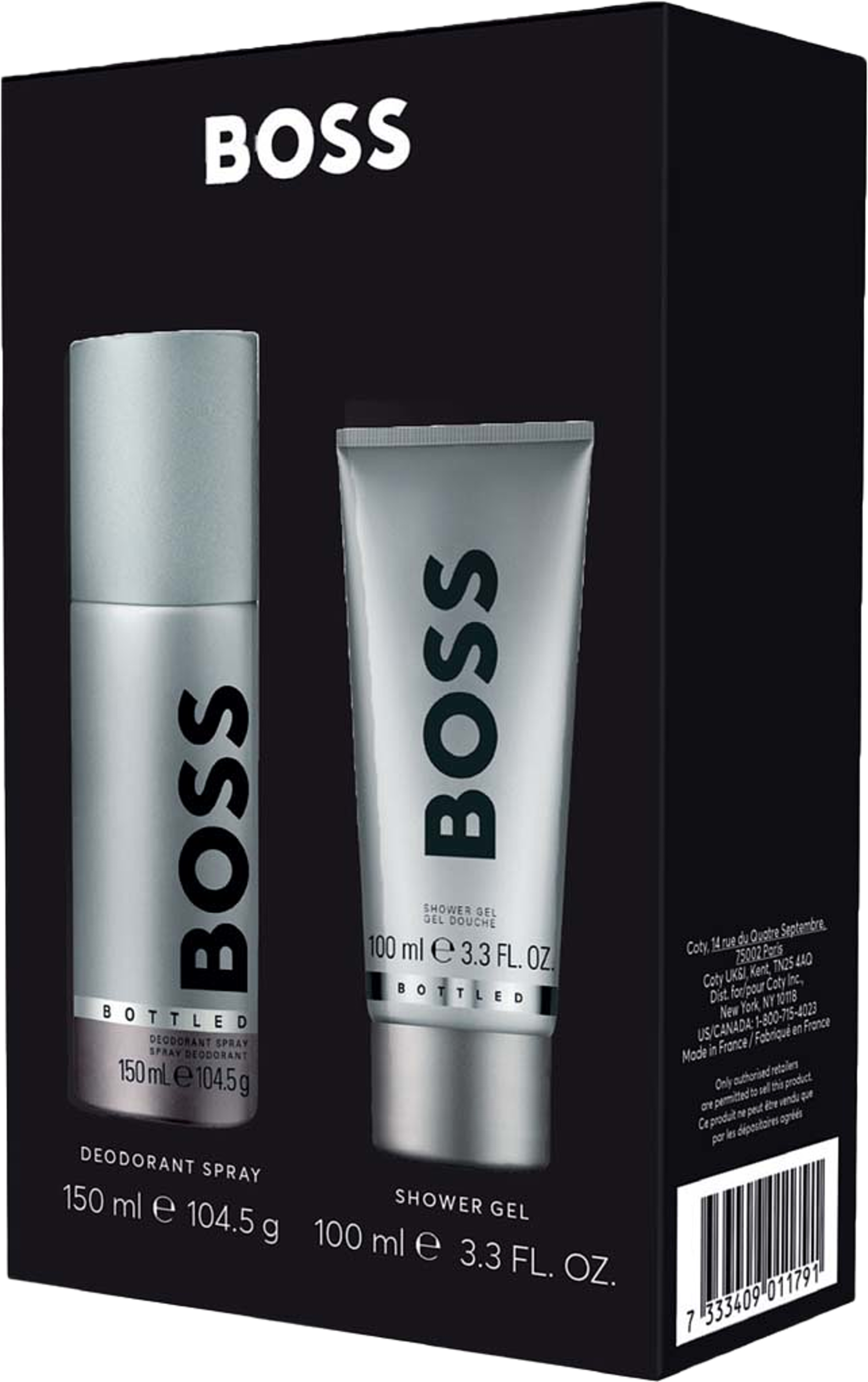 Gift Set Bottled Deo Spray + Shower Gel, från HUGO BOSS. Klicka för att öppna bilden i stort format