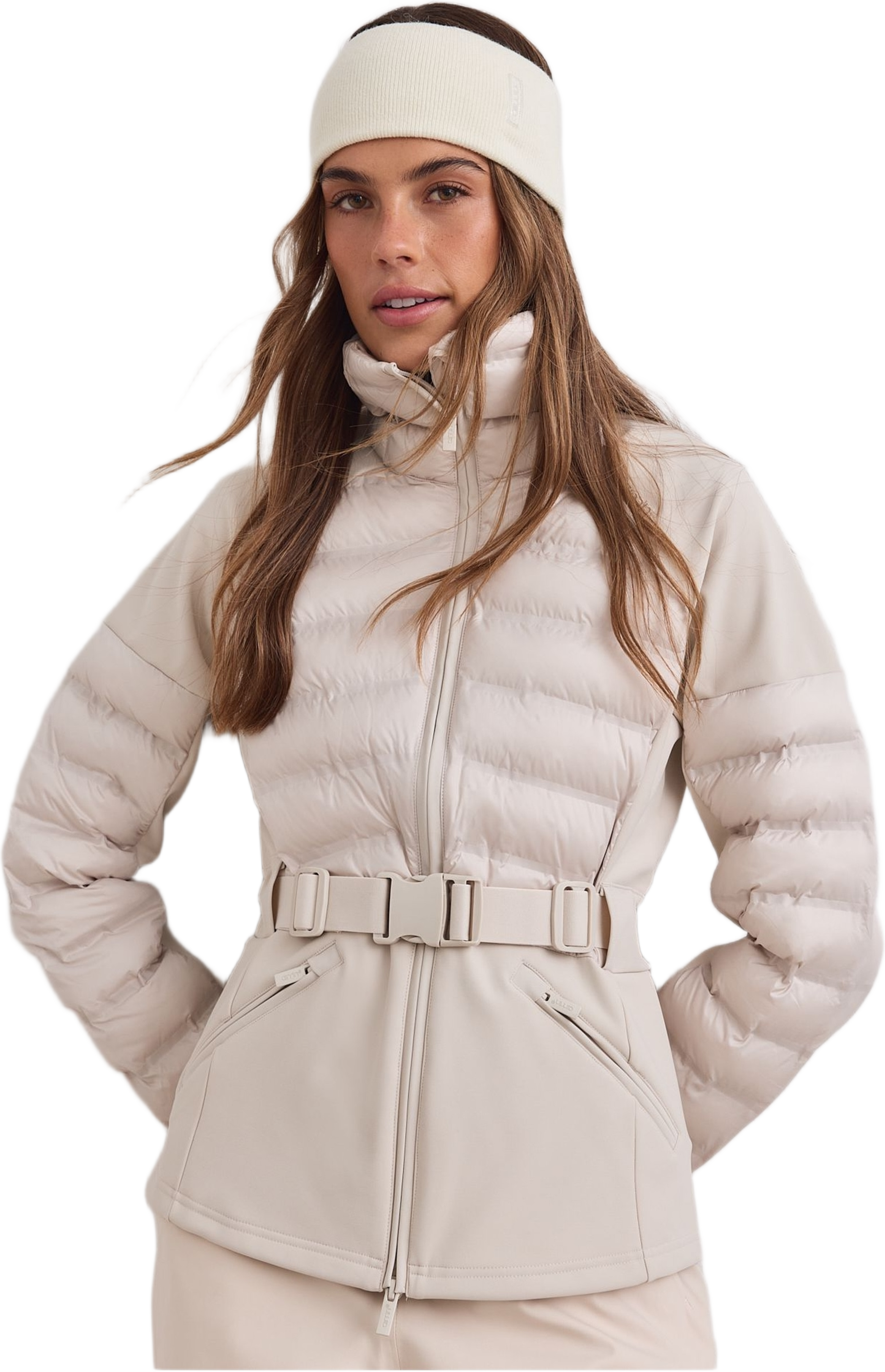 Hybrid Jacket, från aim'n, i färgen sand. Klicka för att öppna bilden i stort format
