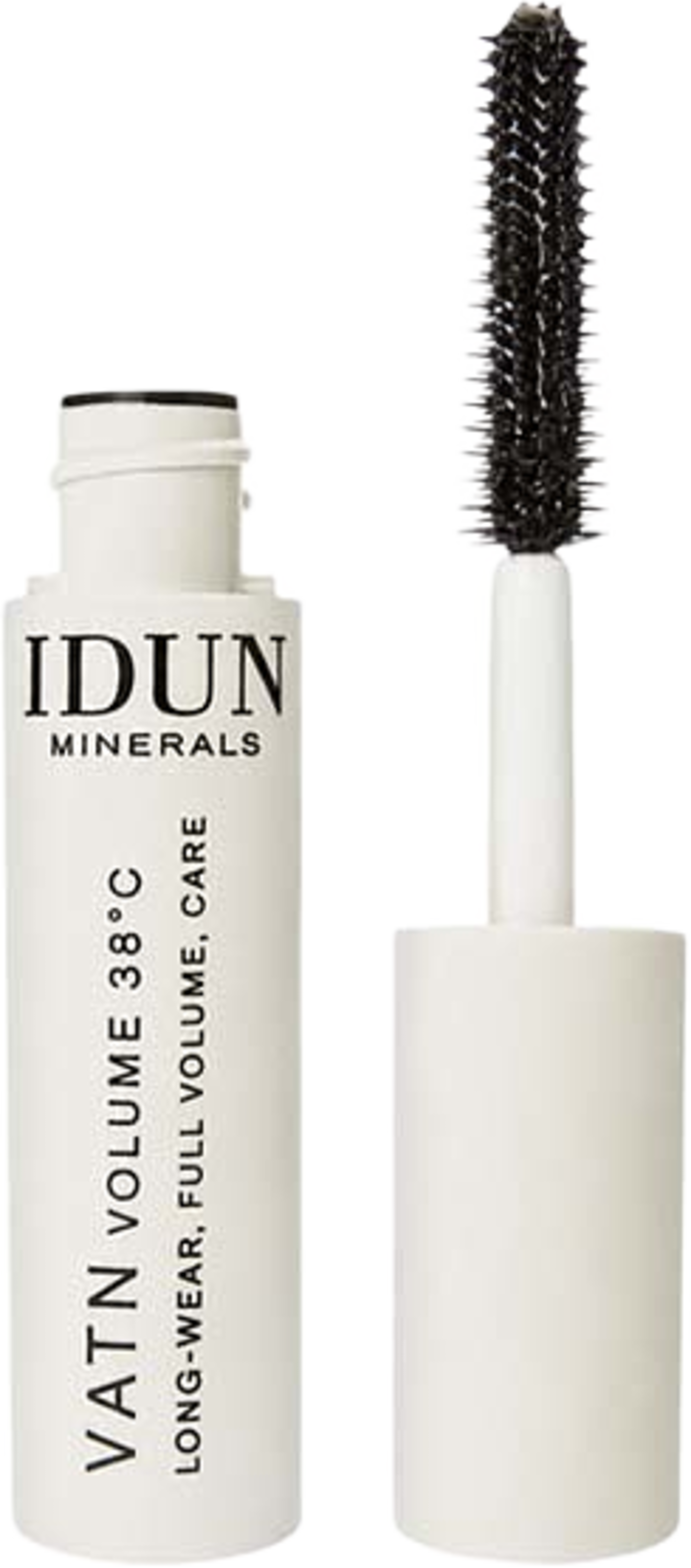 Mini Mascara Vatn Volume 38°C, från IDUN Minerals, i färgen Black. Klicka för att öppna bilden i stort format