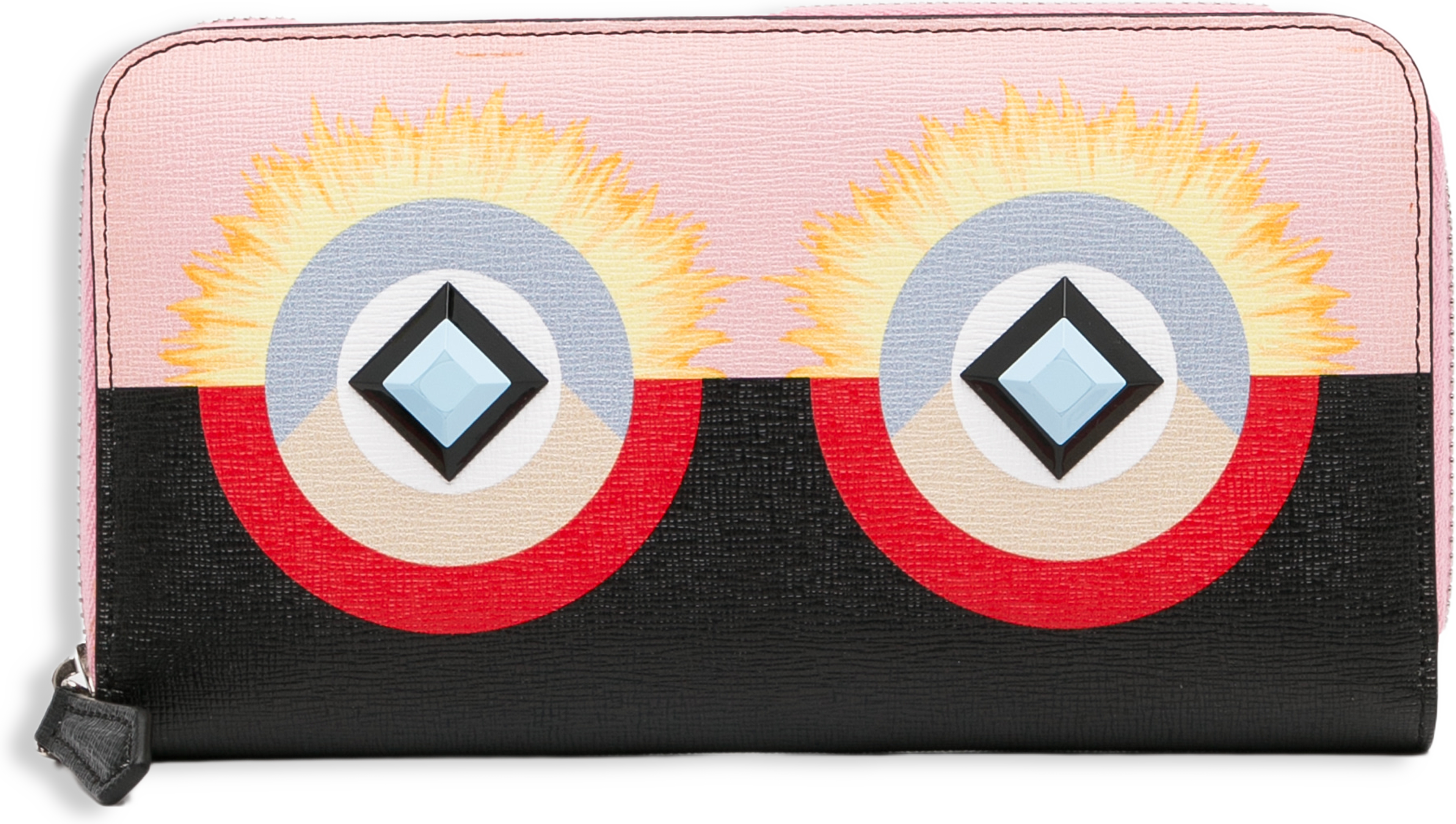 Fendi Monster Zip Around Wallet