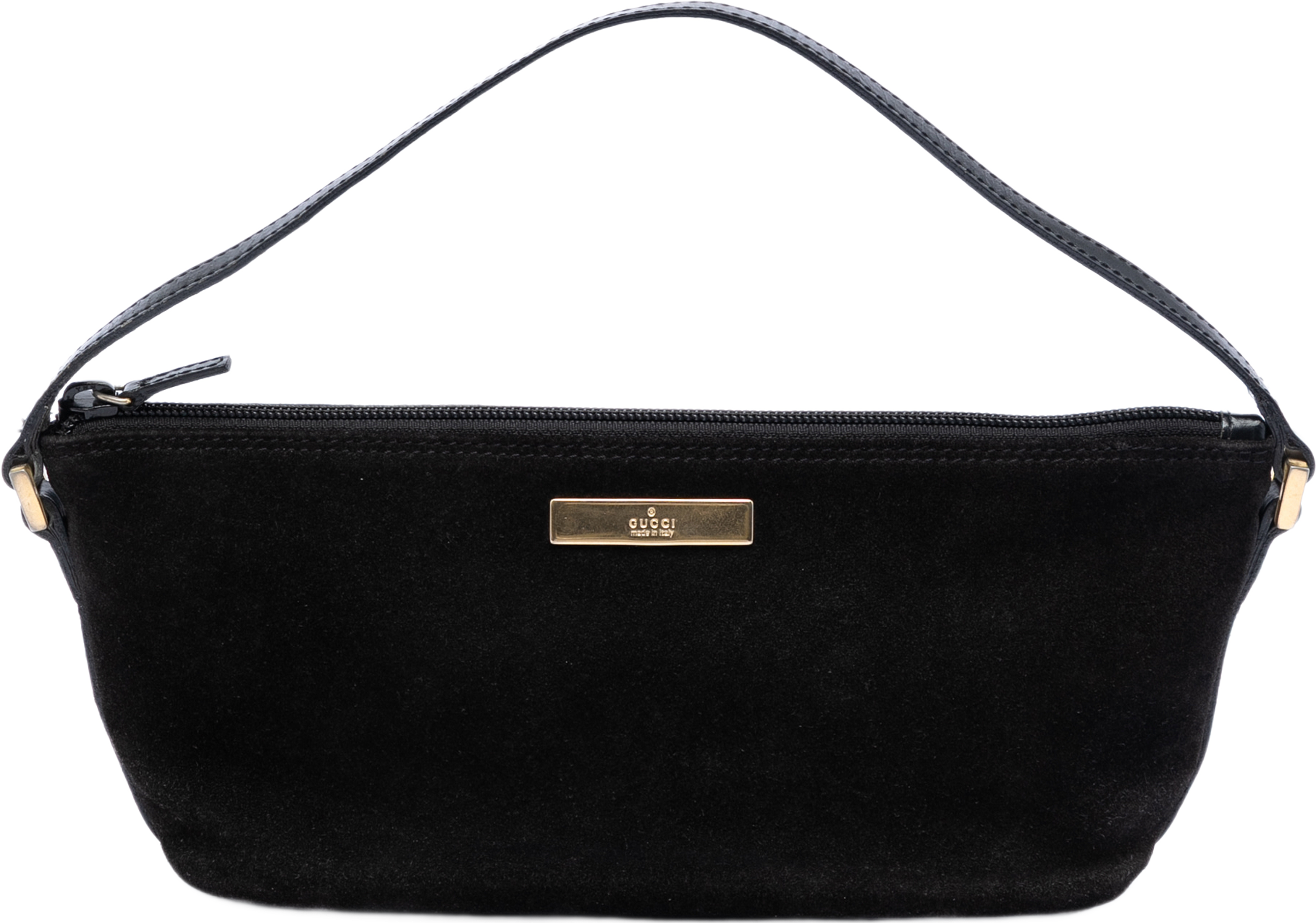 Gucci Suede Boat, från Luxclusif, i färgen black. Klicka för att öppna bilden i stort format