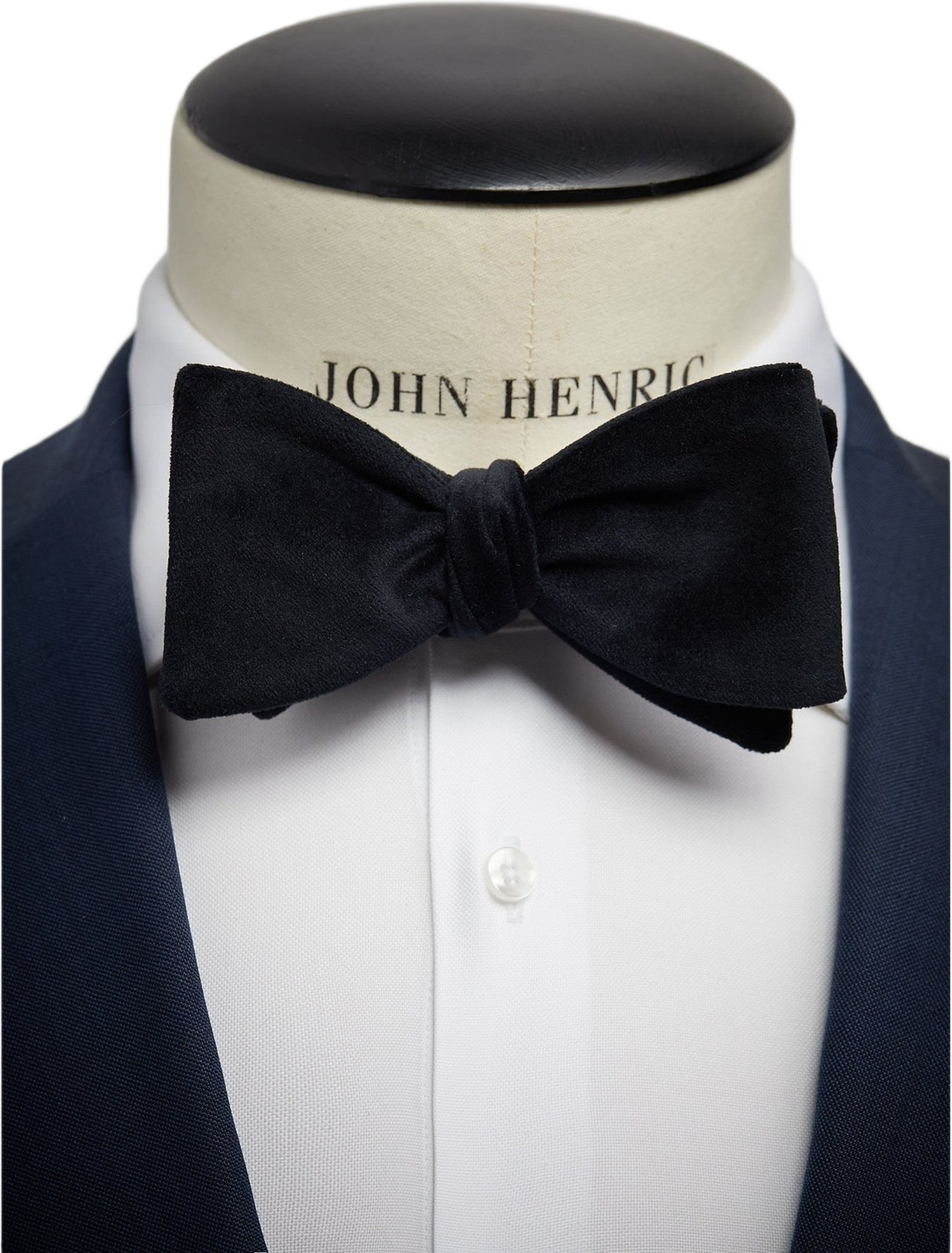 Self Tied Velvet Bow Tie