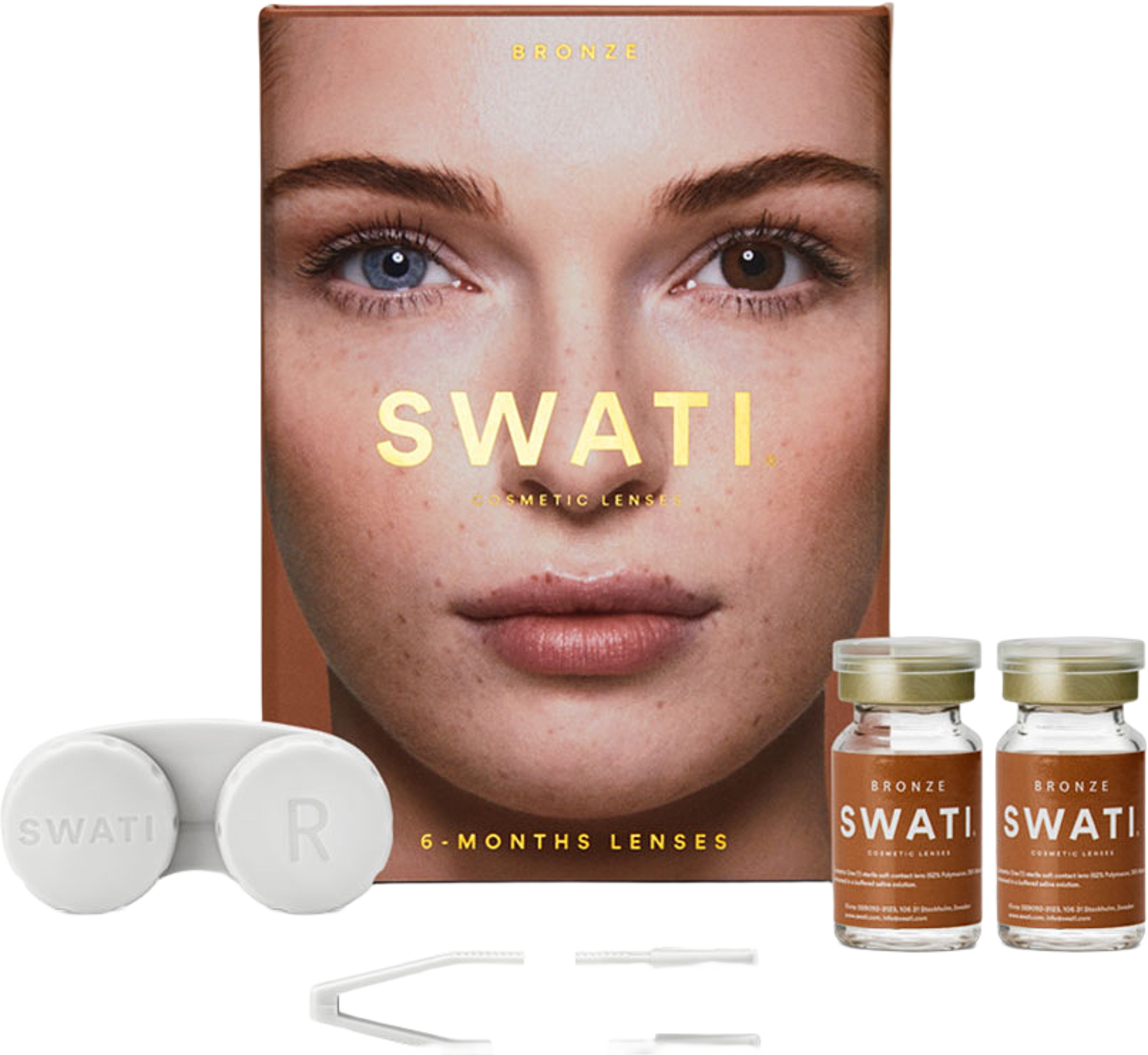 Linser Bronze, från SWATI Cosmetics. Klicka för att öppna bilden i stort format