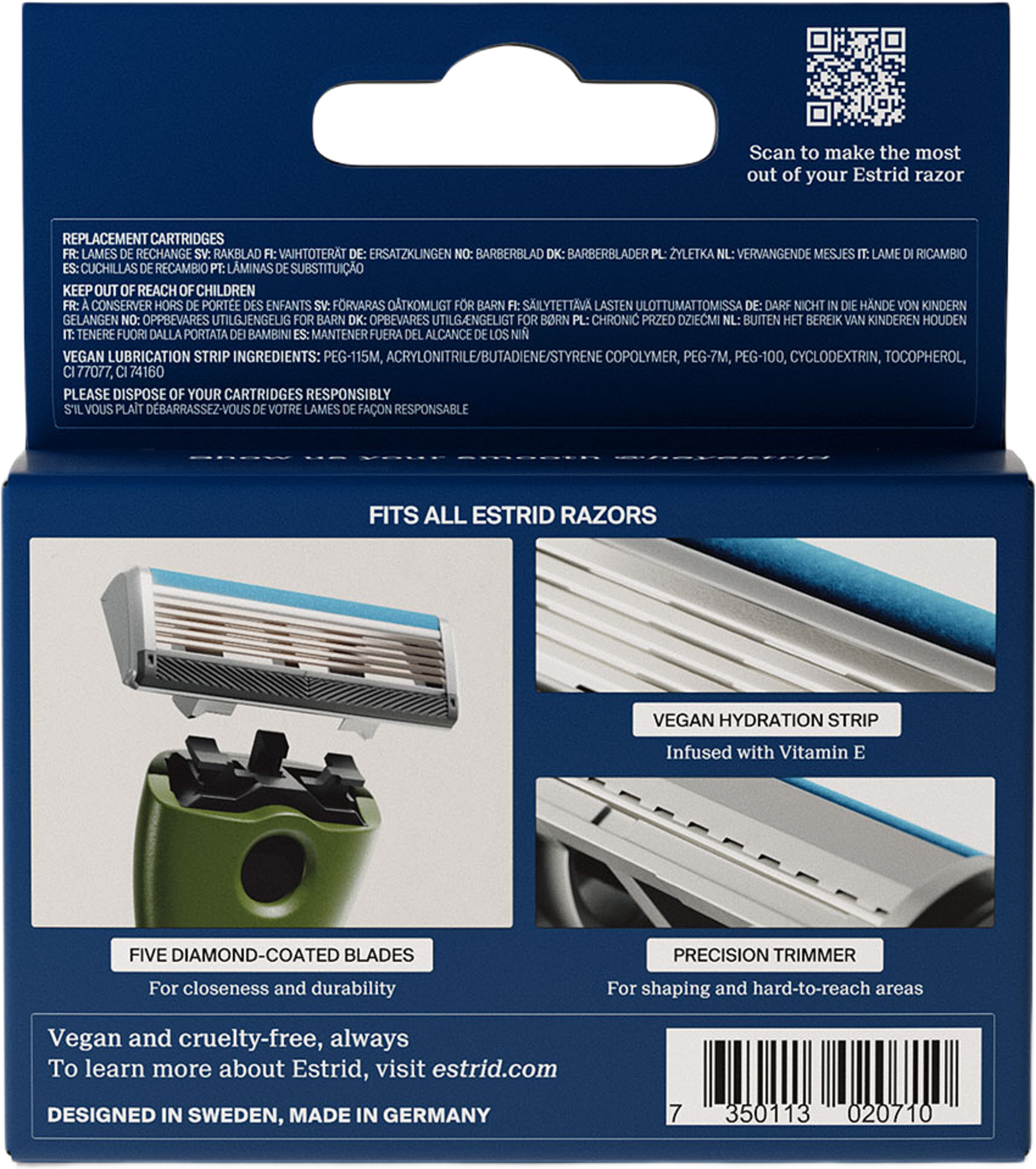 Estrid Face Razor Blades