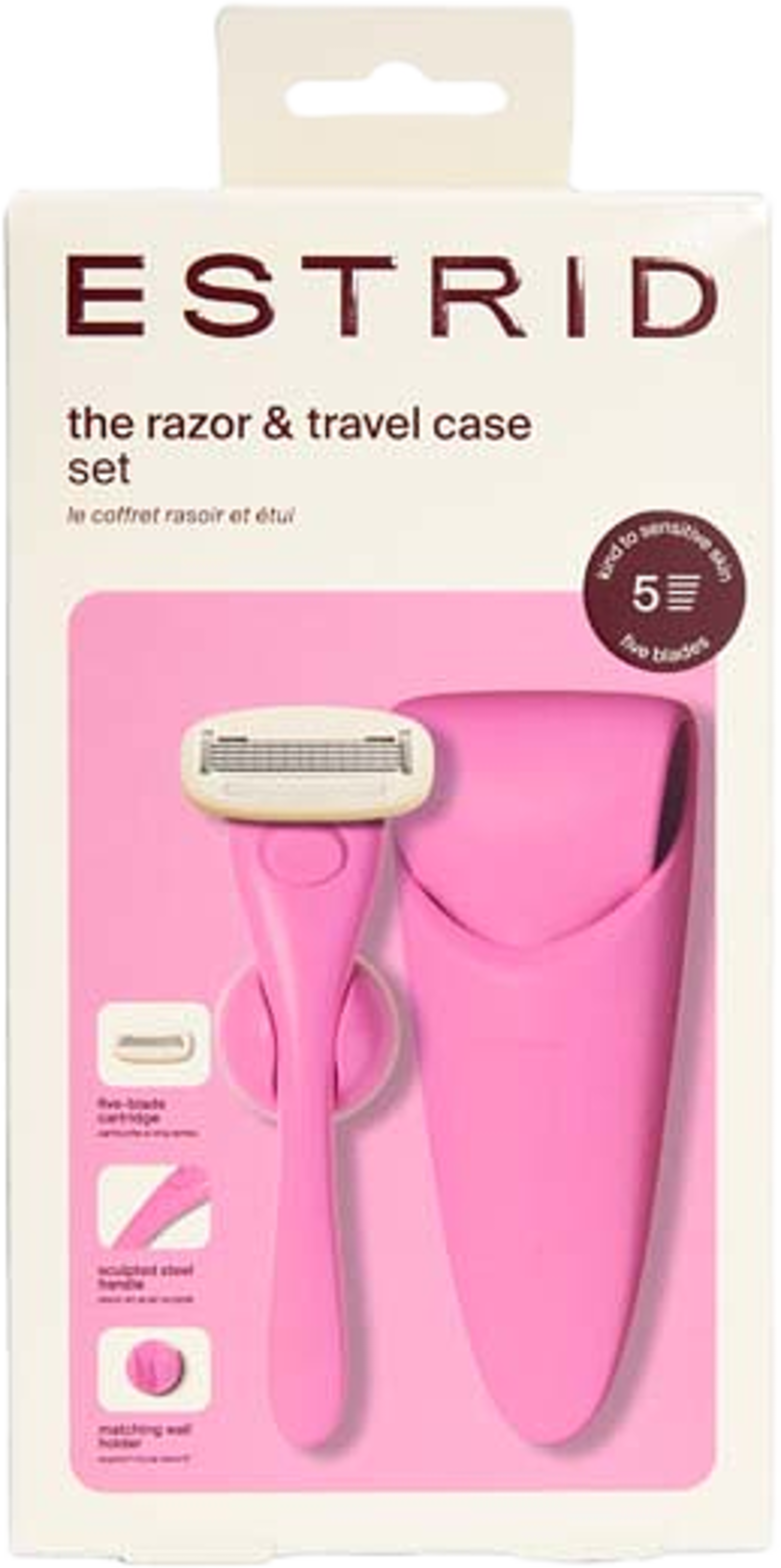 The Razor & Case Set - Guava, från Estrid, i färgen Guava. Klicka för att öppna bilden i stort format
