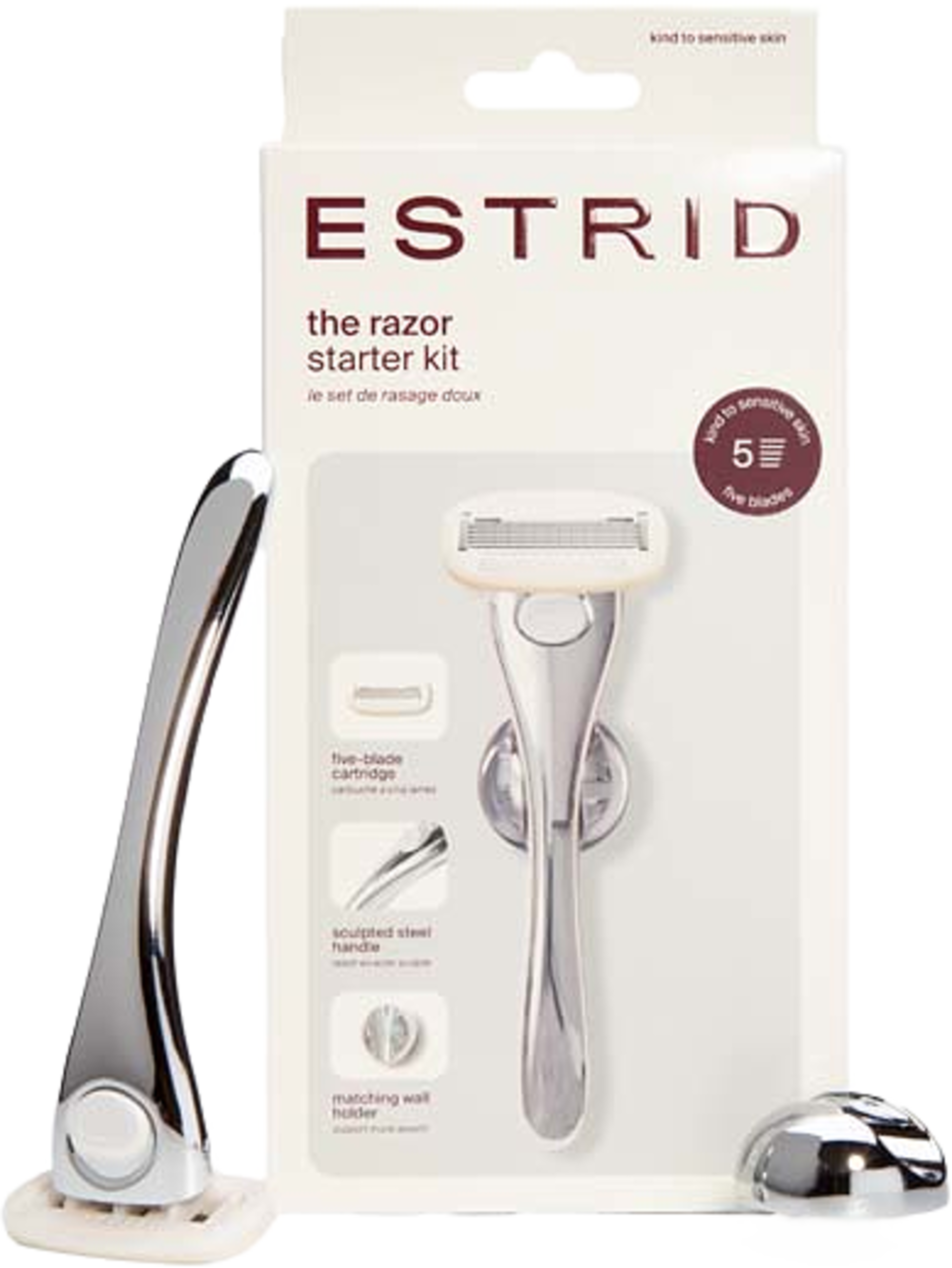 The Razor Starter Kit - Chrome, från Estrid, i färgen Chrome. Klicka för att öppna bilden i stort format
