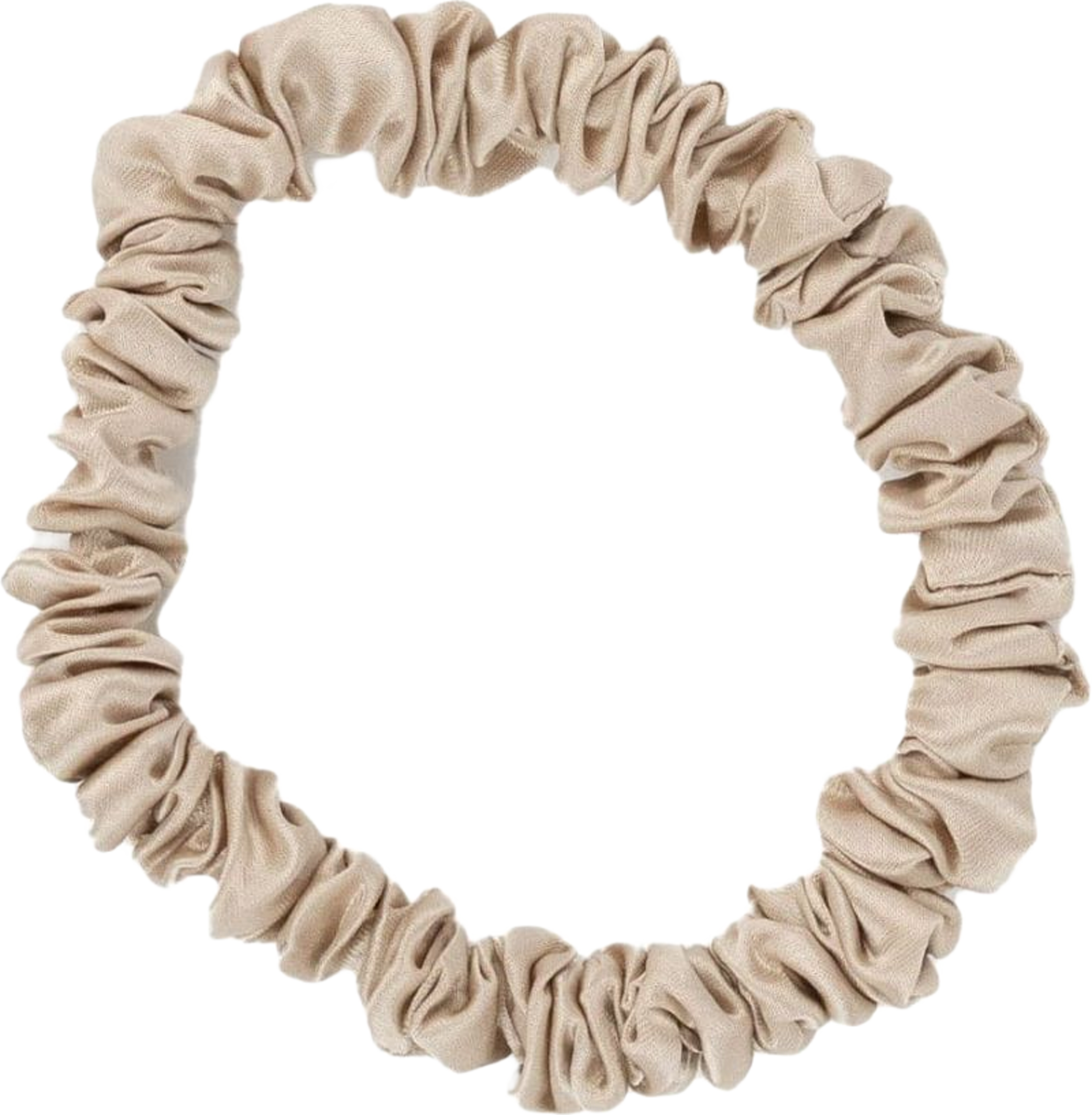 Sidensnodd Tunn Beige
