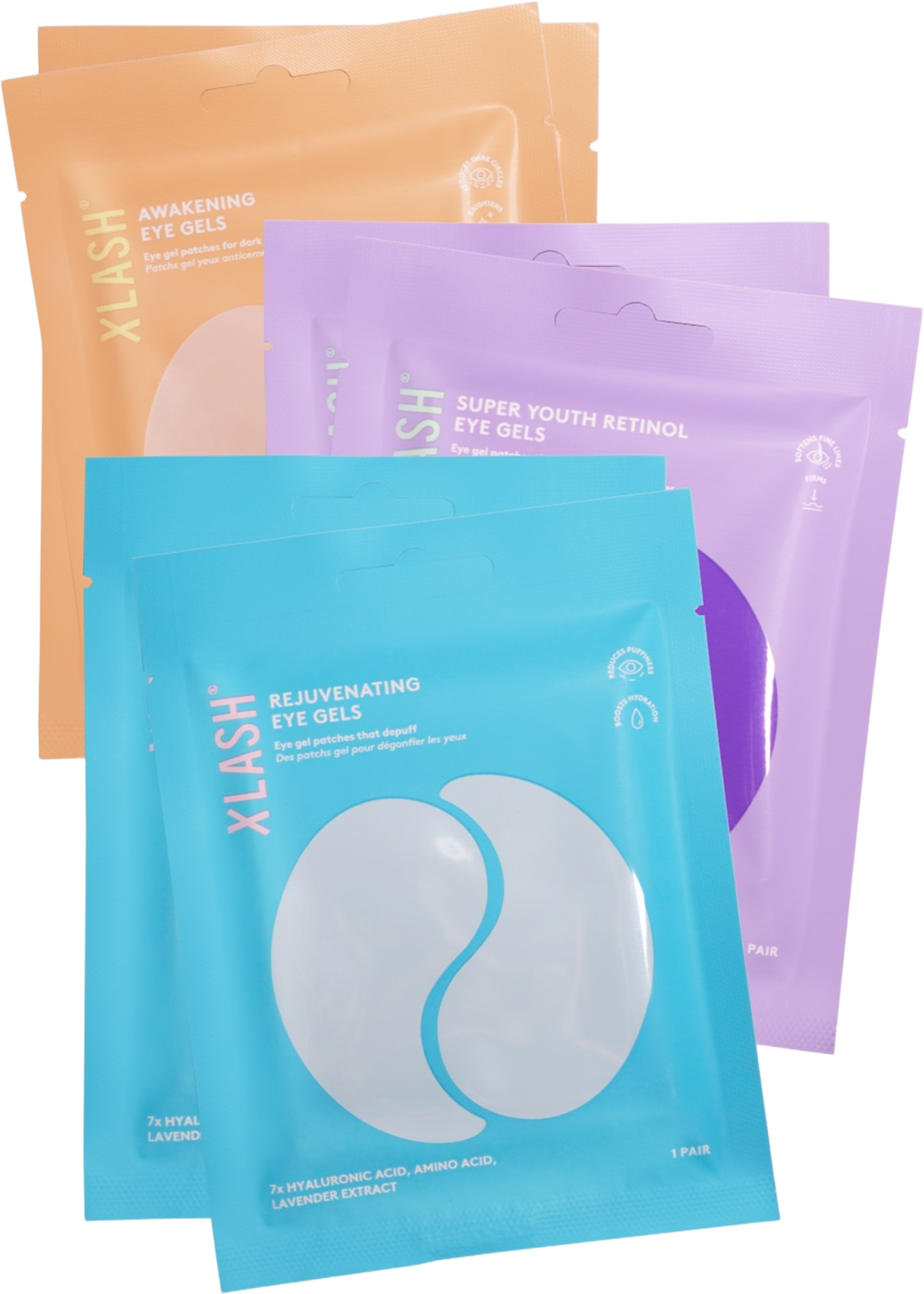 Eye love gels trio, från Xlash. Klicka för att öppna bilden i stort format