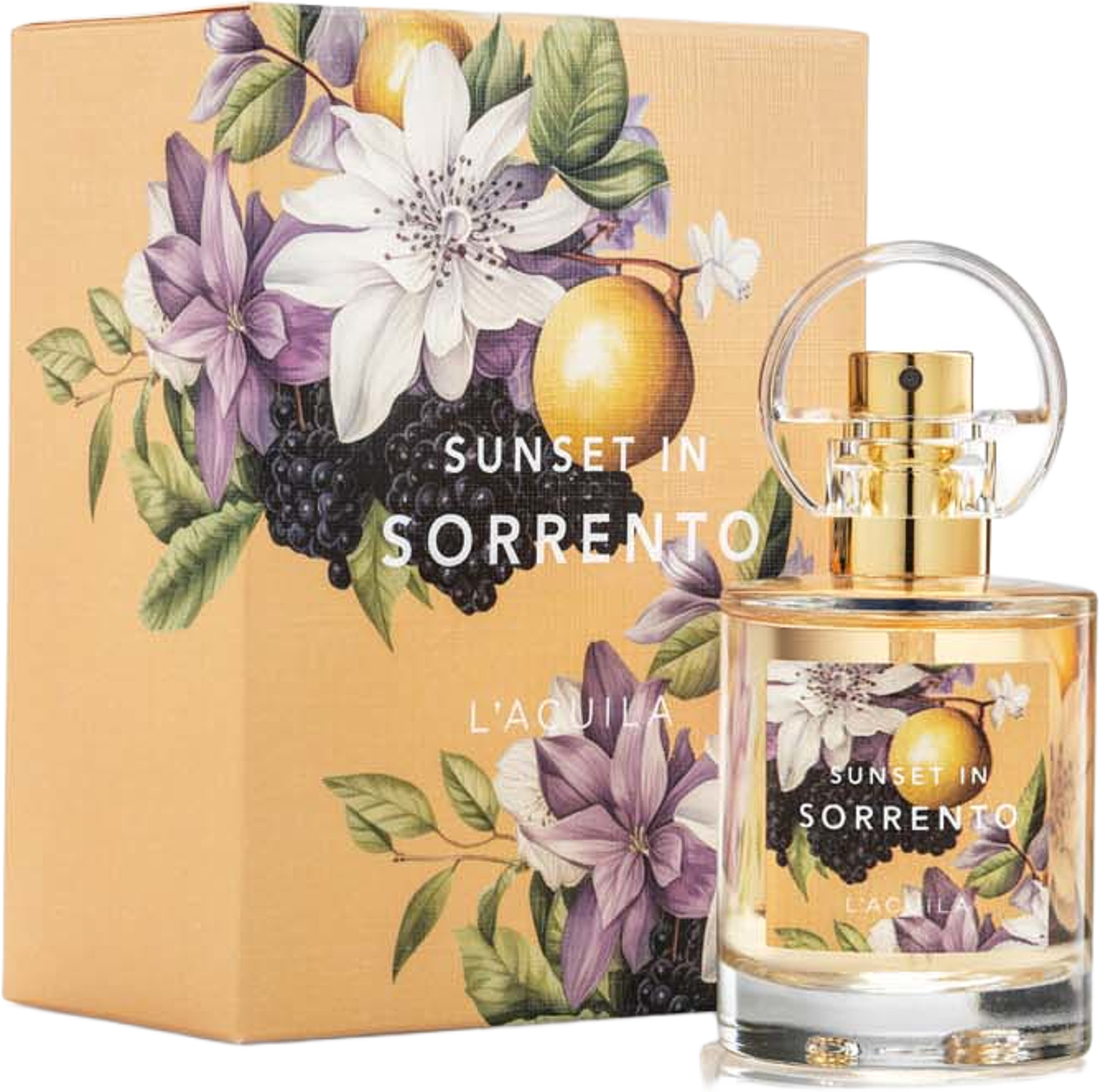 Sunset in Sorrento Edt, från L´Acuila. Klicka för att öppna bilden i stort format