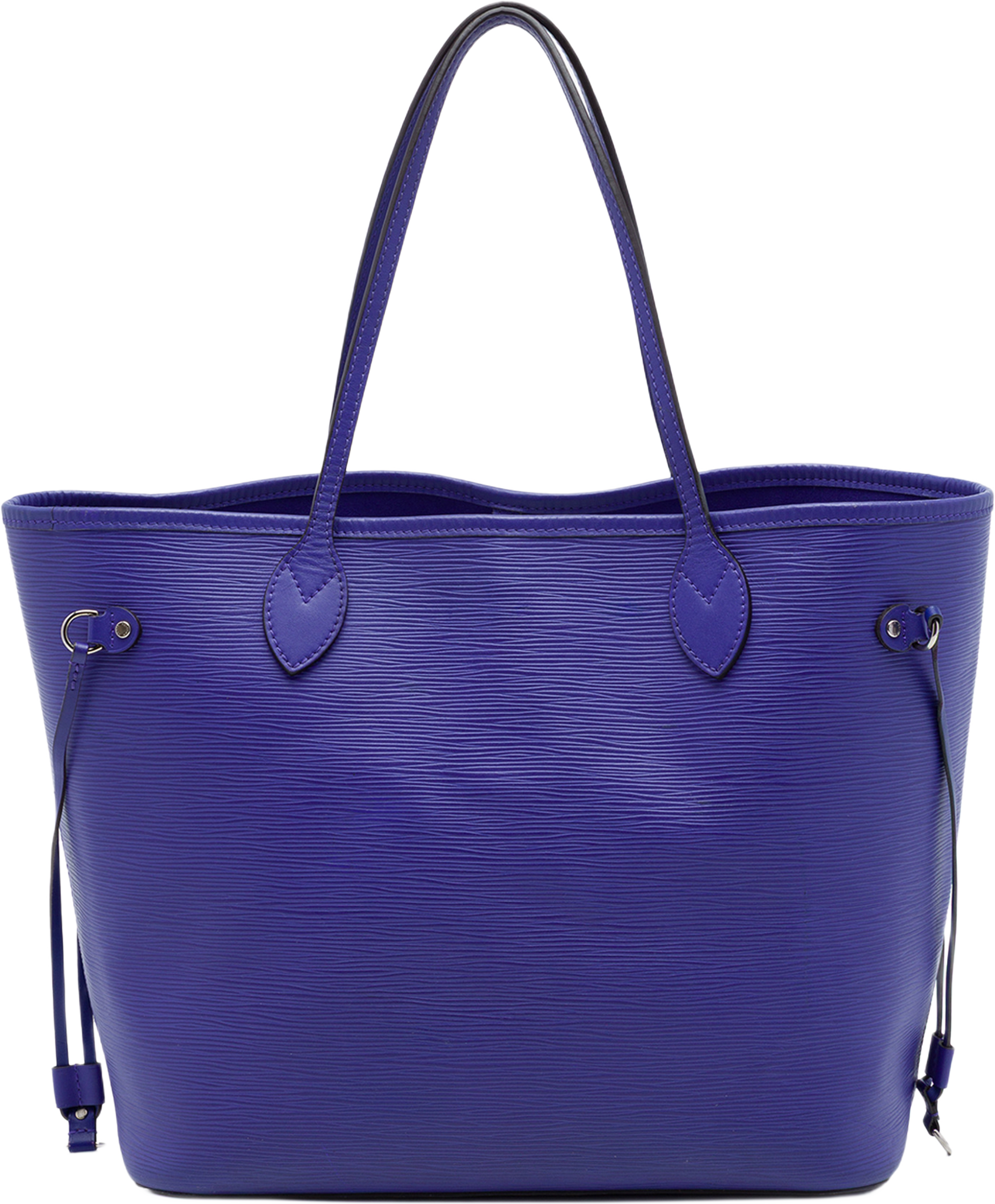 Louis Vuitton Epi Neverfull Mm, från Luxclusif, i färgen purpur. Klicka för att öppna bilden i stort format