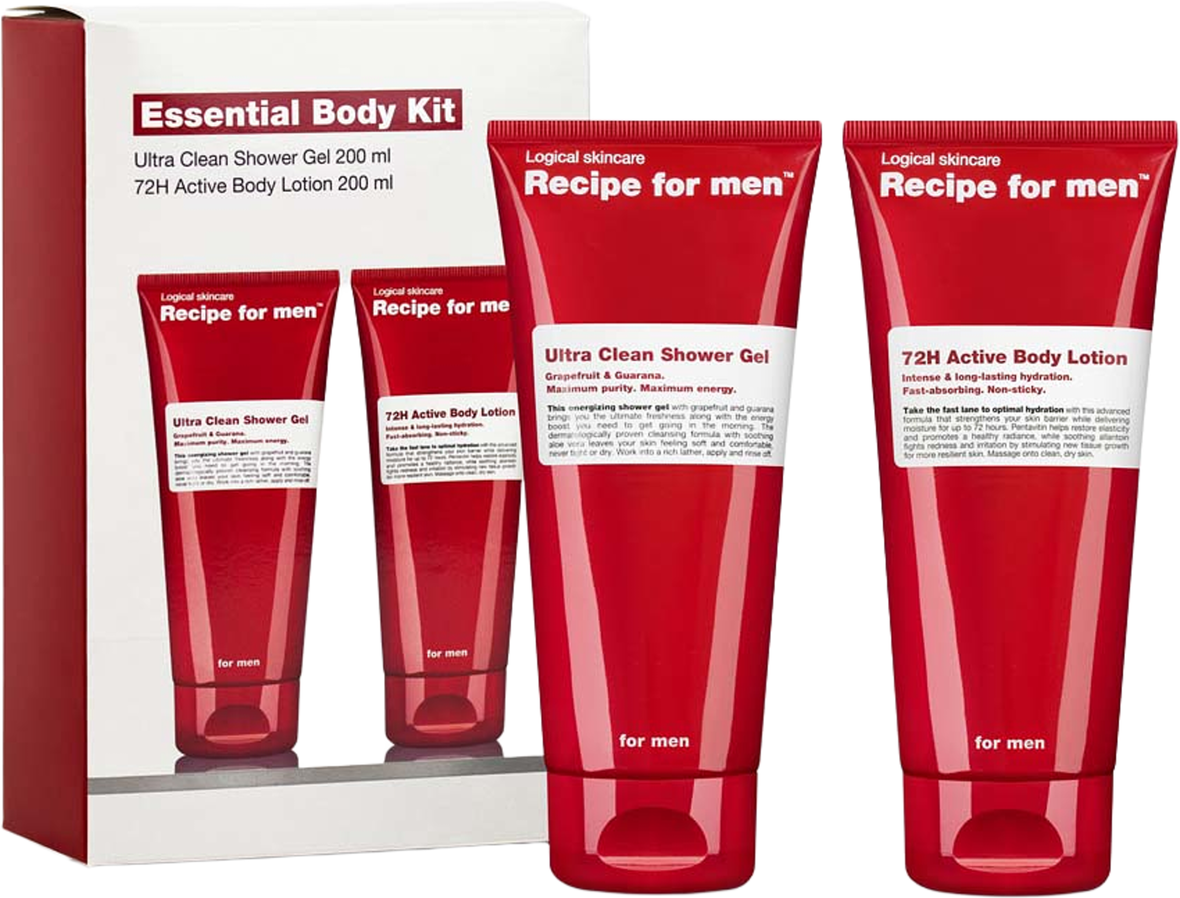 Essential Body Kit, från Recipe For Men. Klicka för att öppna bilden i stort format