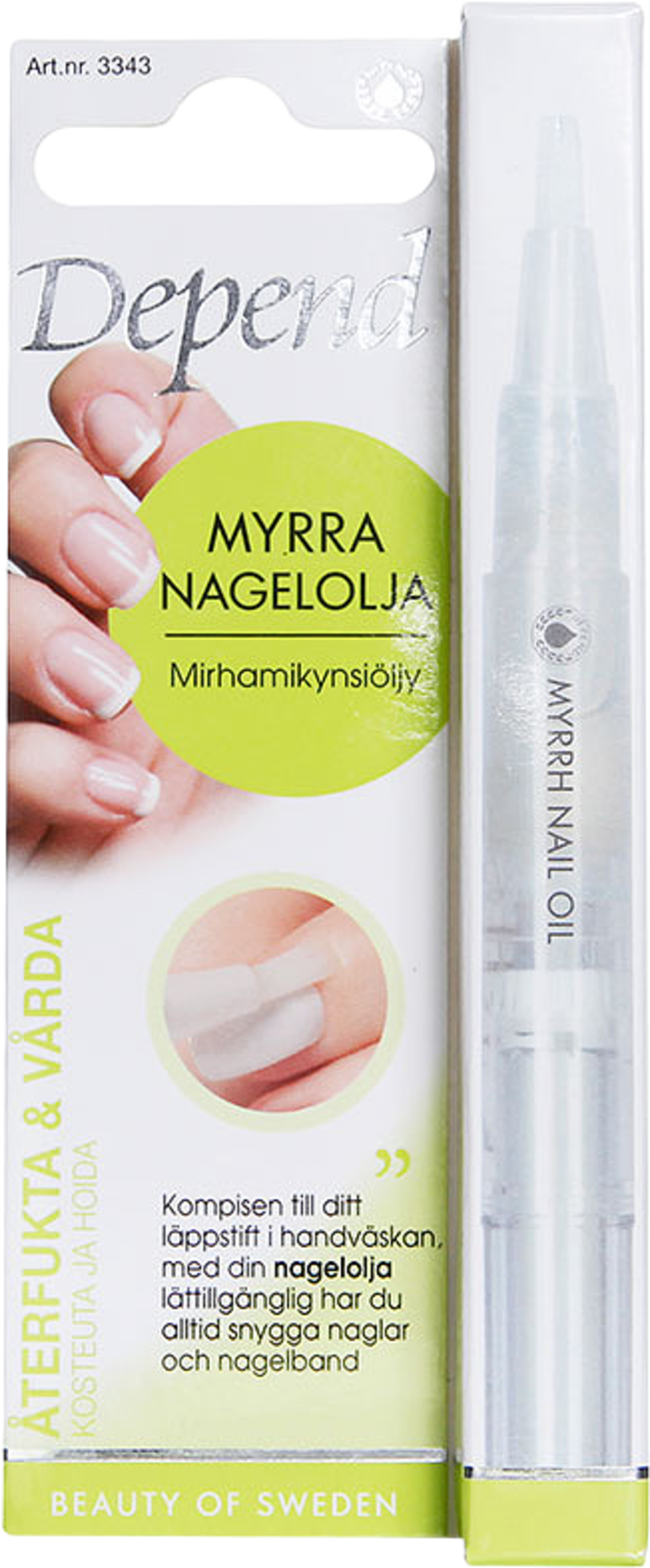Myrra Nagelolja – (praktisk pennform)