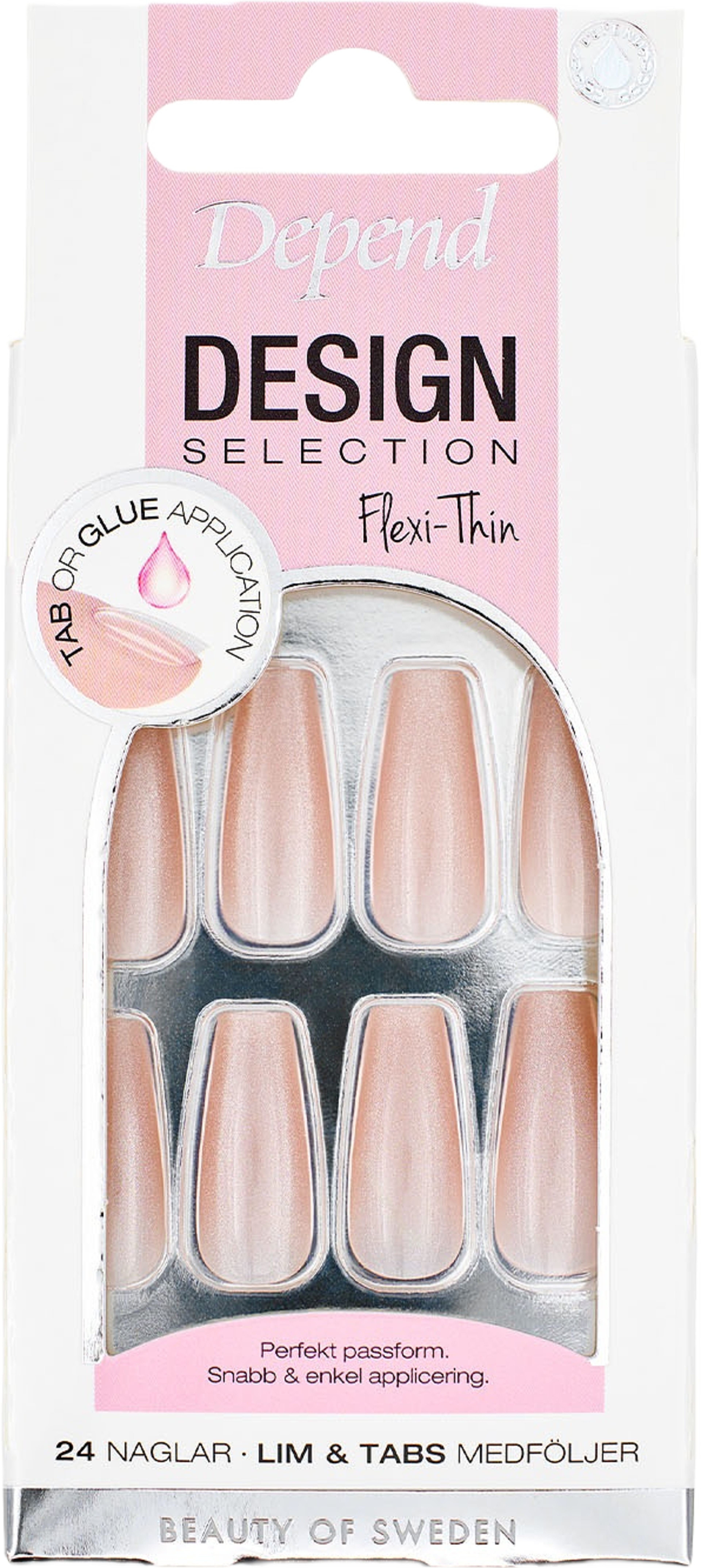 Design Selection Nude Shimmer Coffin