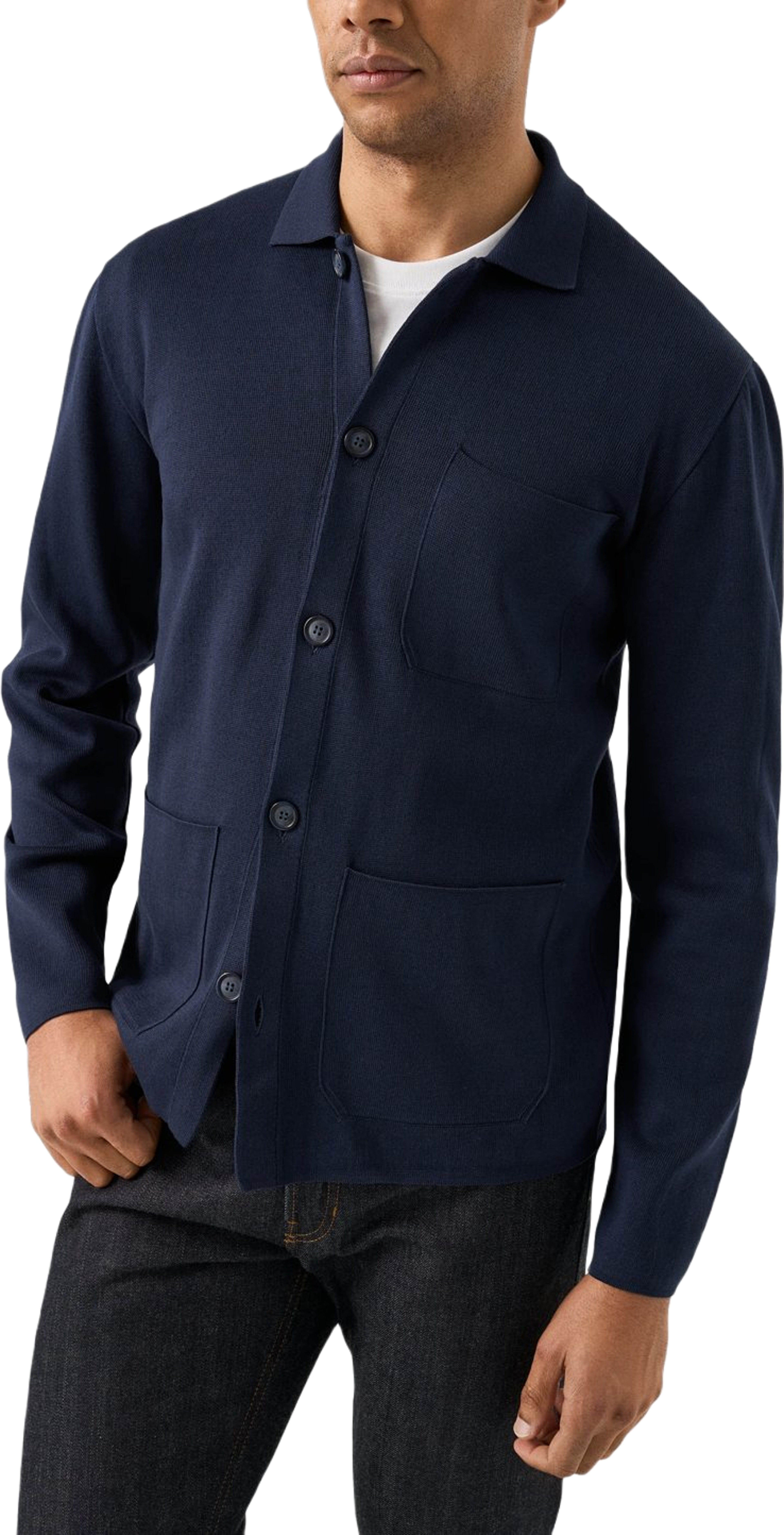 Stickad Overshirt