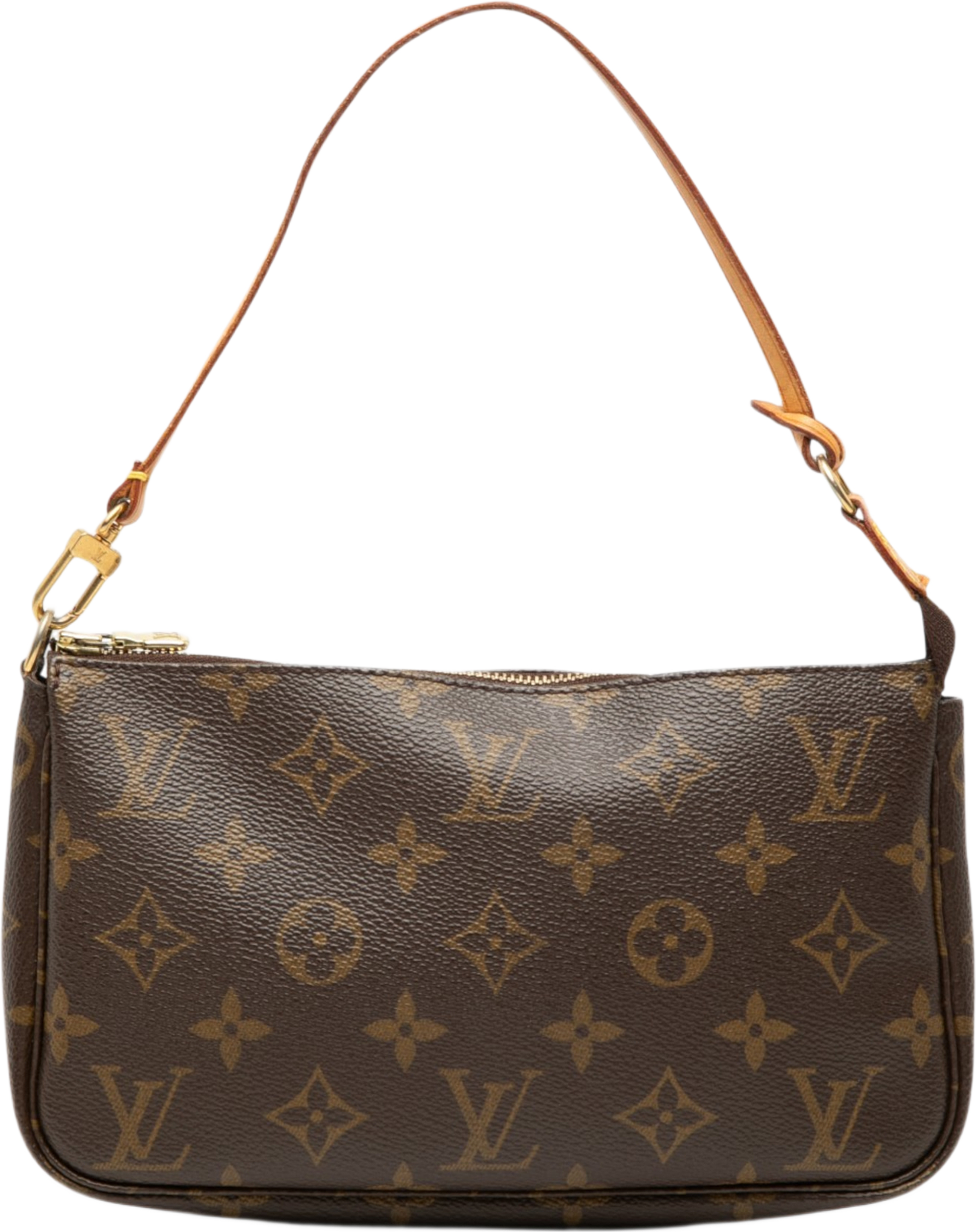 Louis Vuitton Monogram Pochette Accessoires, från Luxclusif, i färgen brun. Klicka för att öppna bilden i stort format