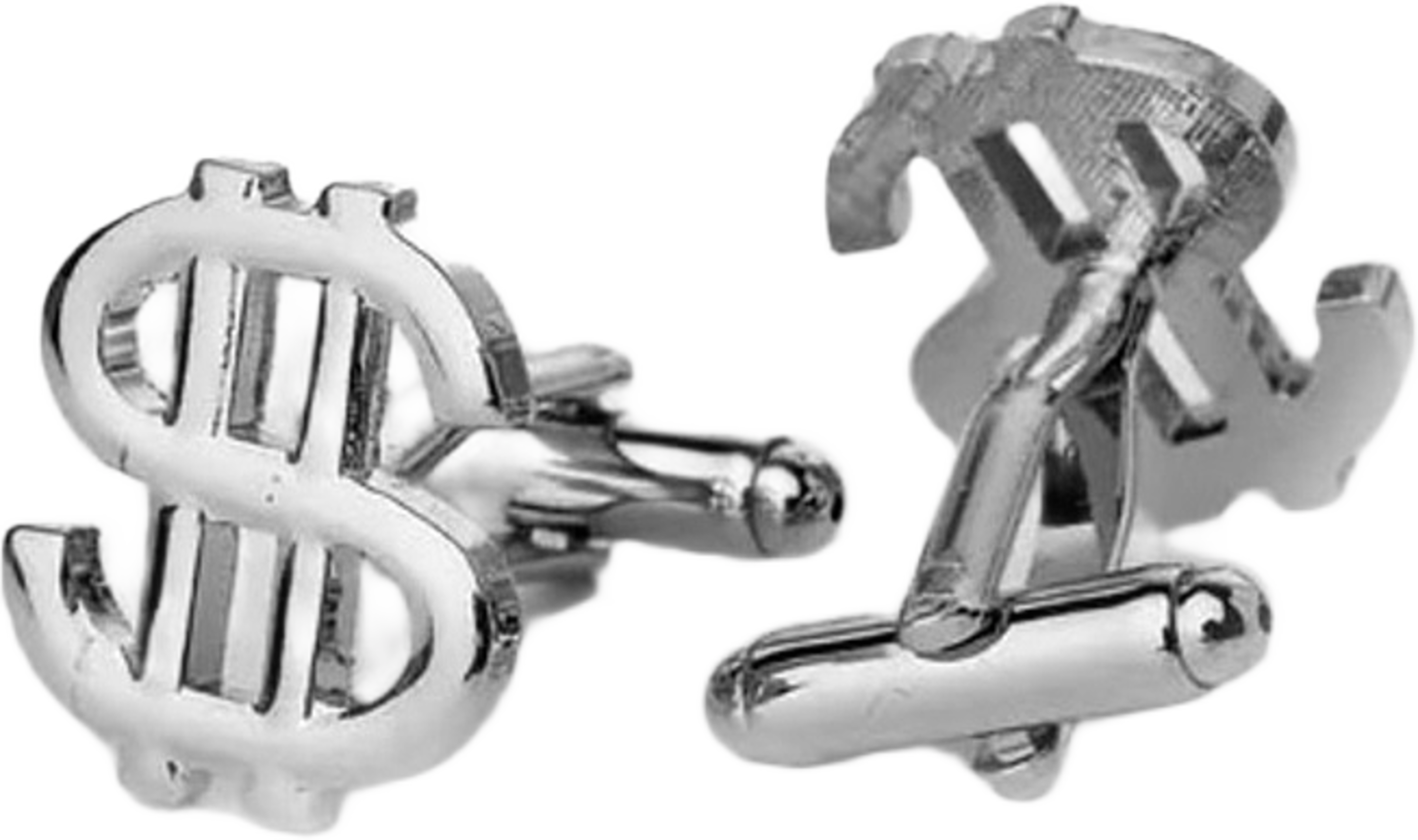 Cufflinks Dollar, från John Henric, i färgen silver. Klicka för att öppna bilden i stort format