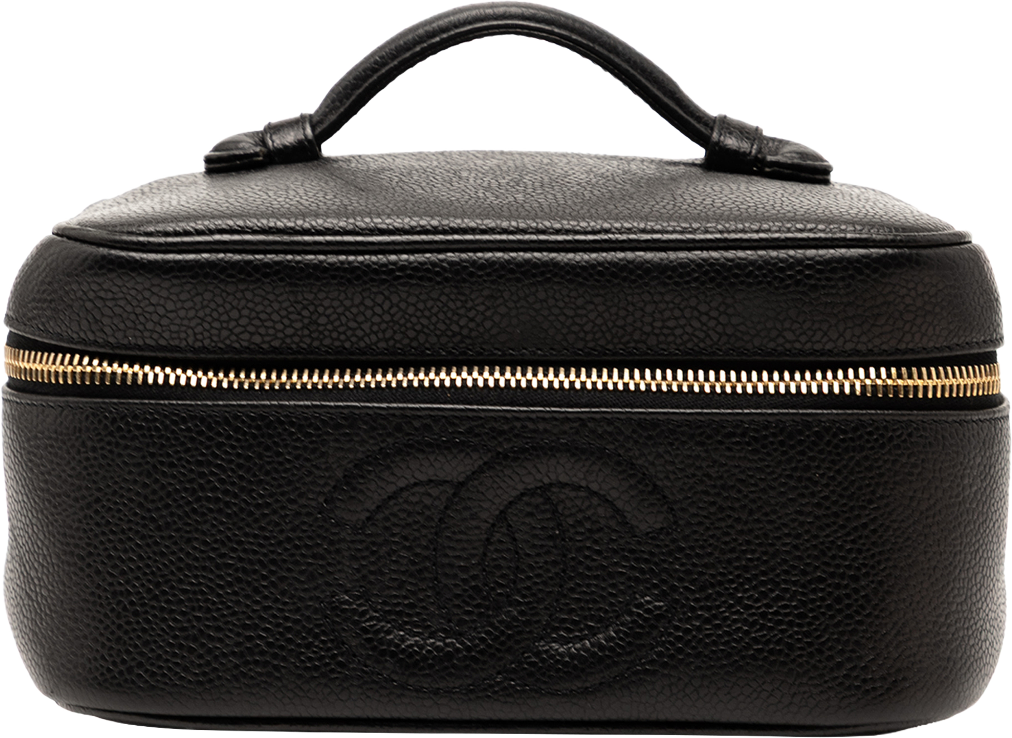 Chanel Cc Caviar Vanity Bag, från Luxclusif, i färgen black. Klicka för att öppna bilden i stort format
