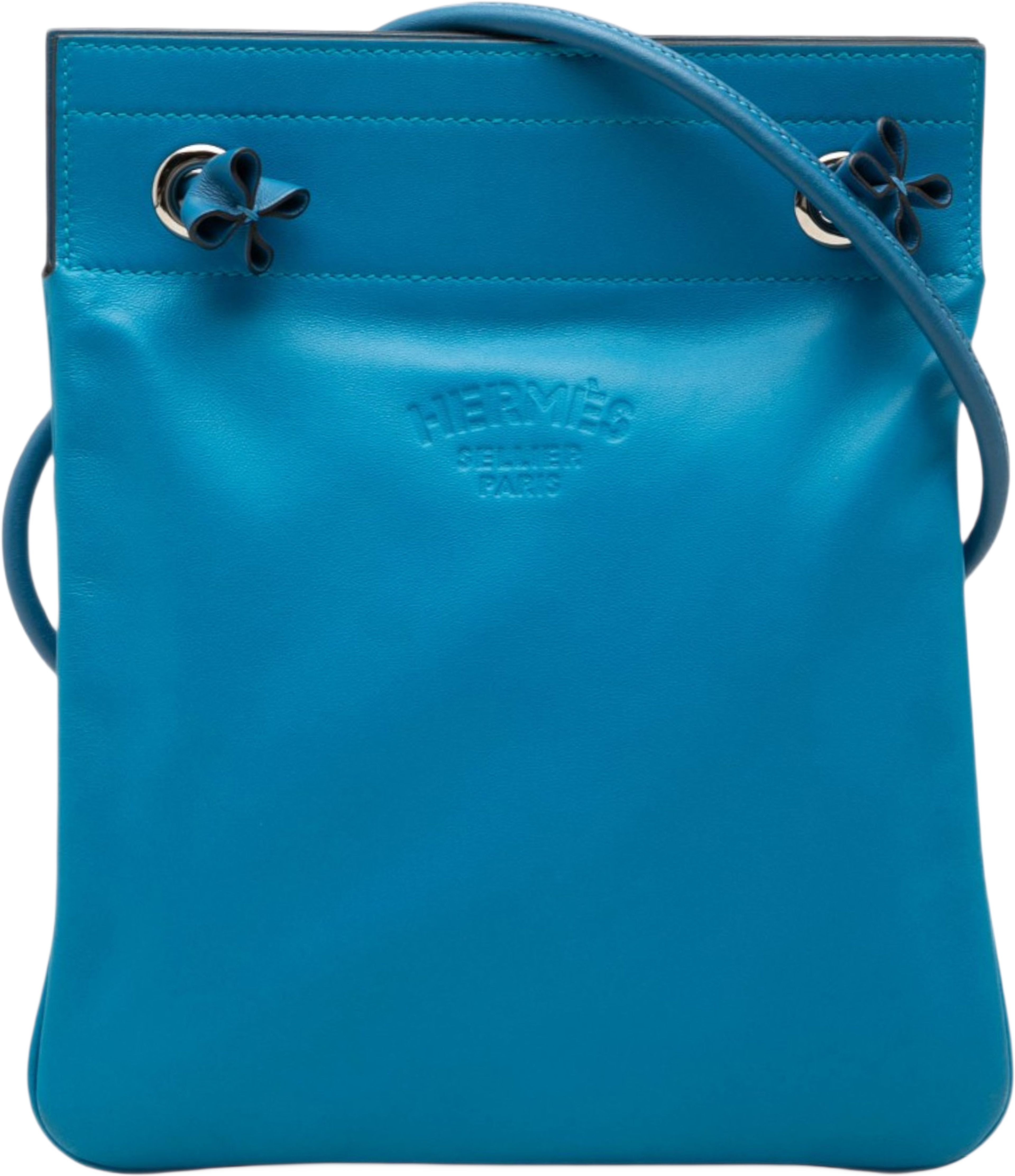Hermès Mini Swift Aline Bag, från Luxclusif, i färgen blå. Klicka för att öppna bilden i stort format